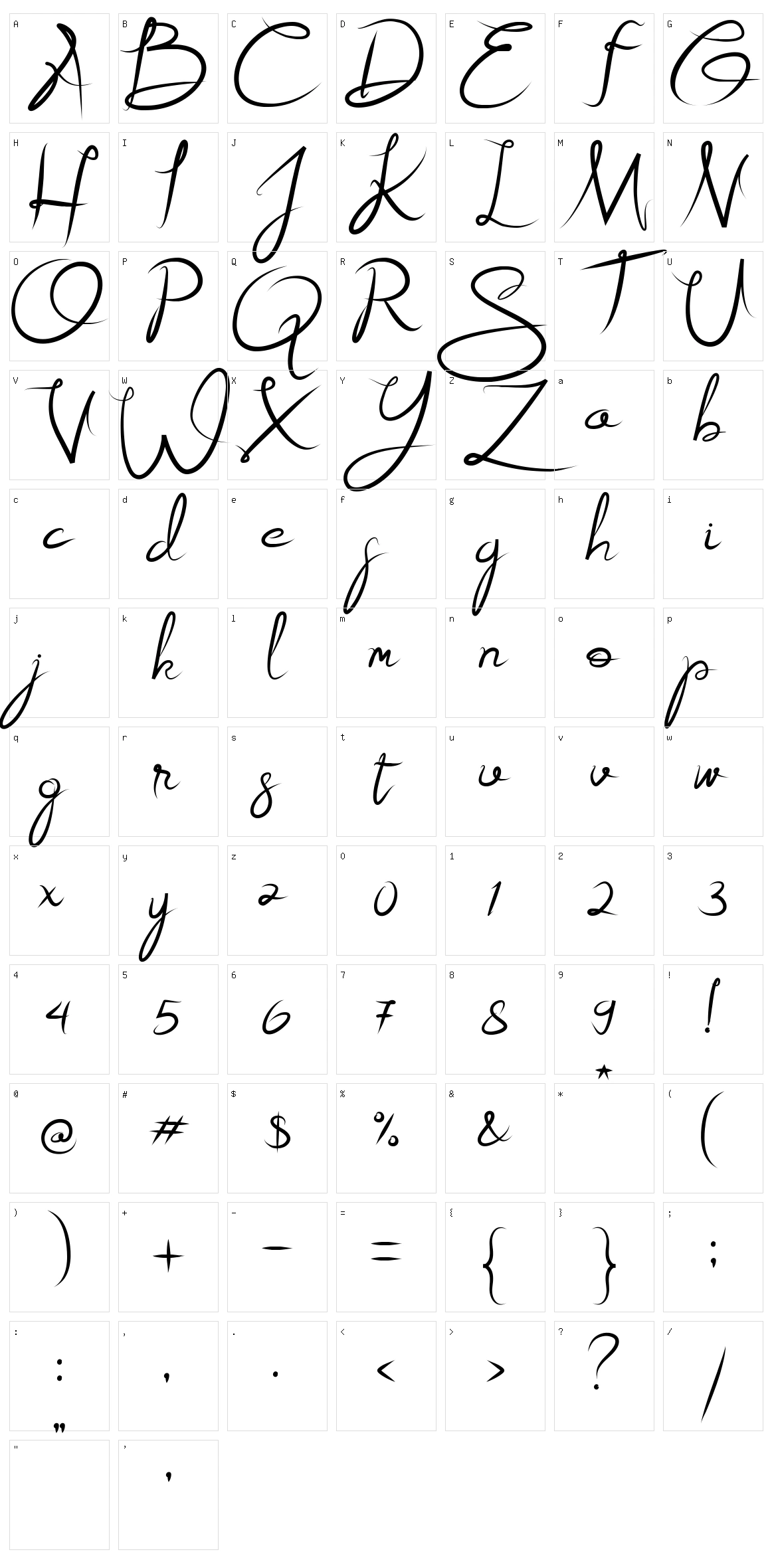 Alestraza Character Set