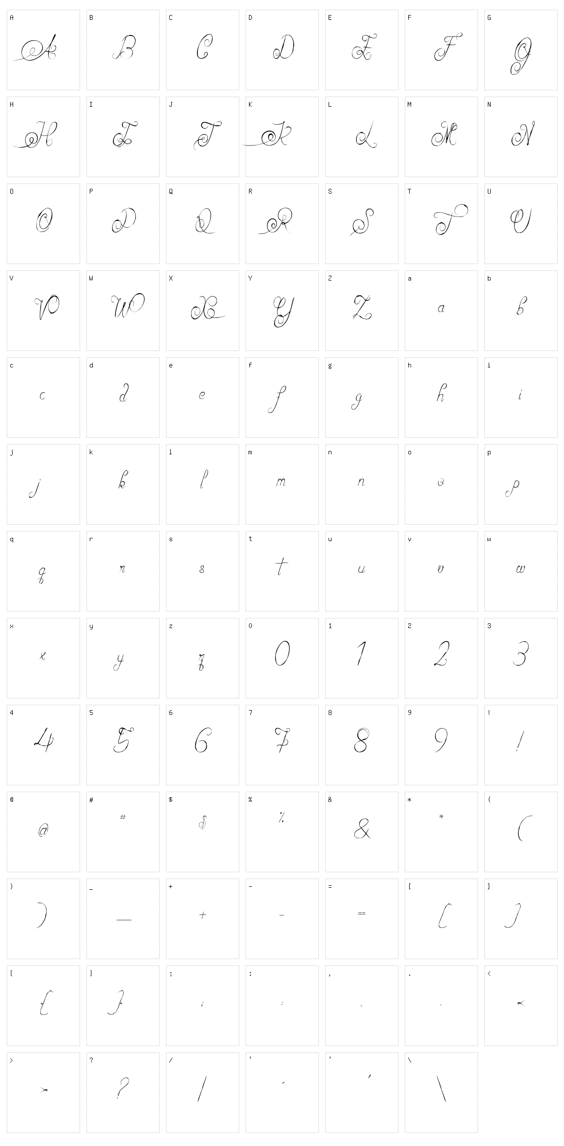 Alexandra Orl?ans Character Set