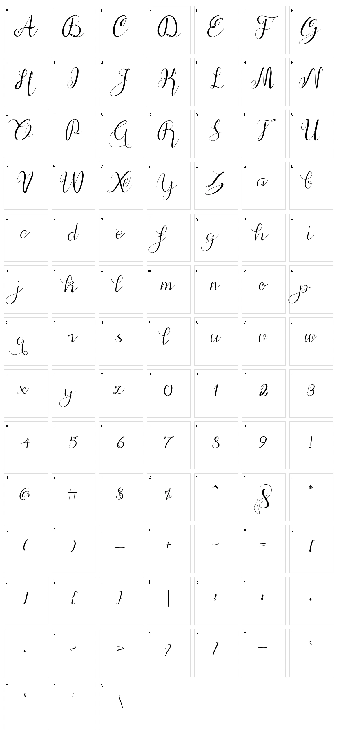 Alif Character Set