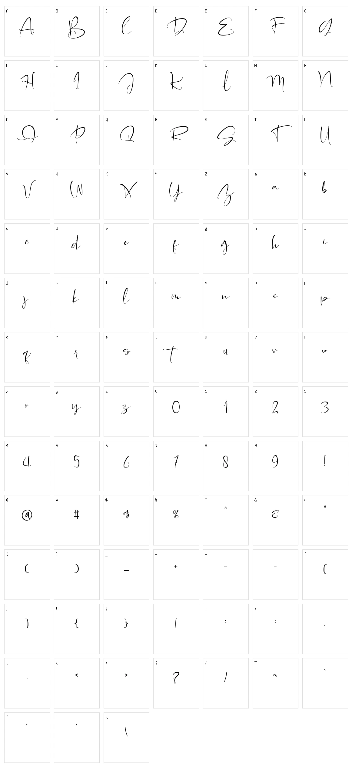 Alleffra Character Set