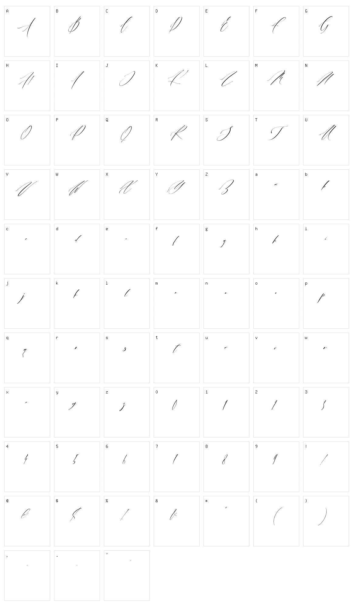 Alusinta Brenob Character Set