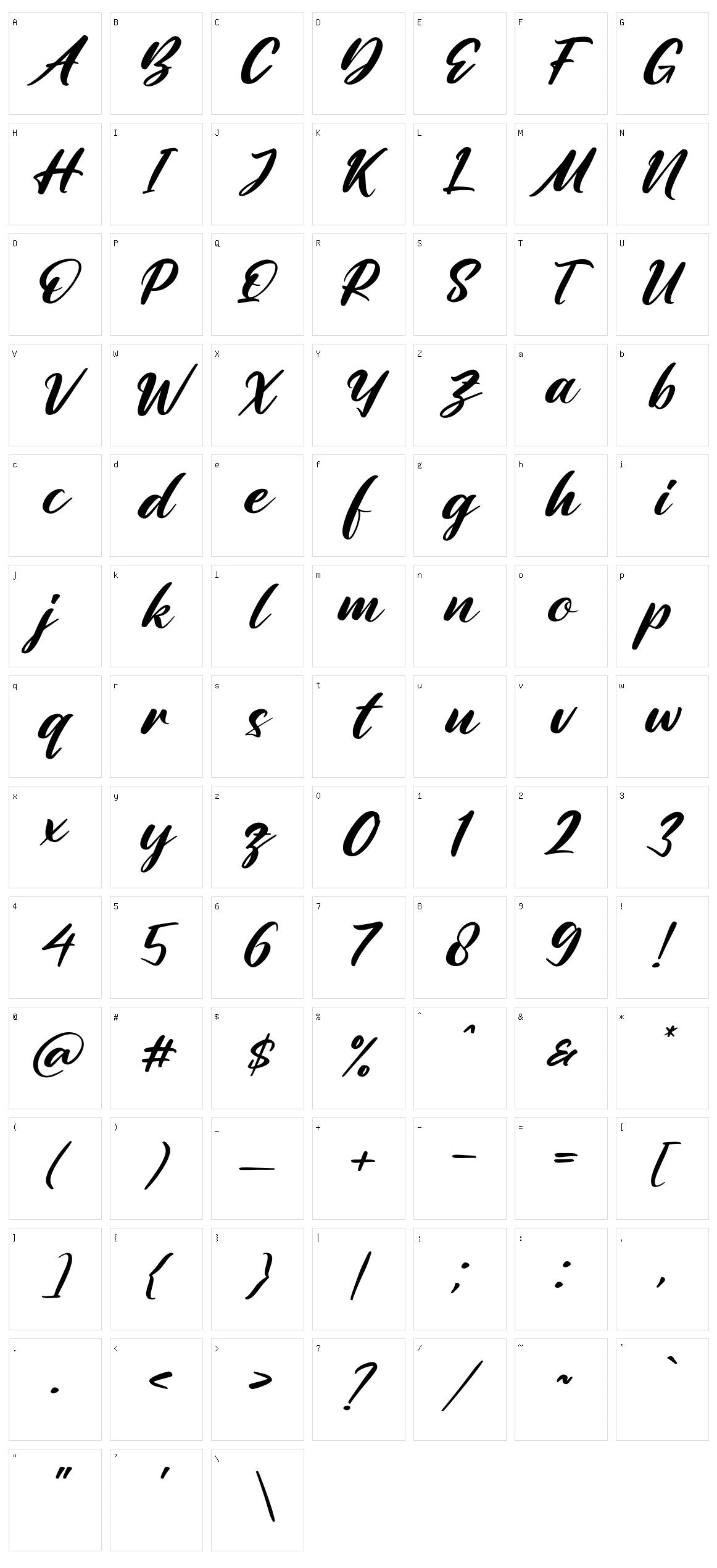Amattera Million Character Set