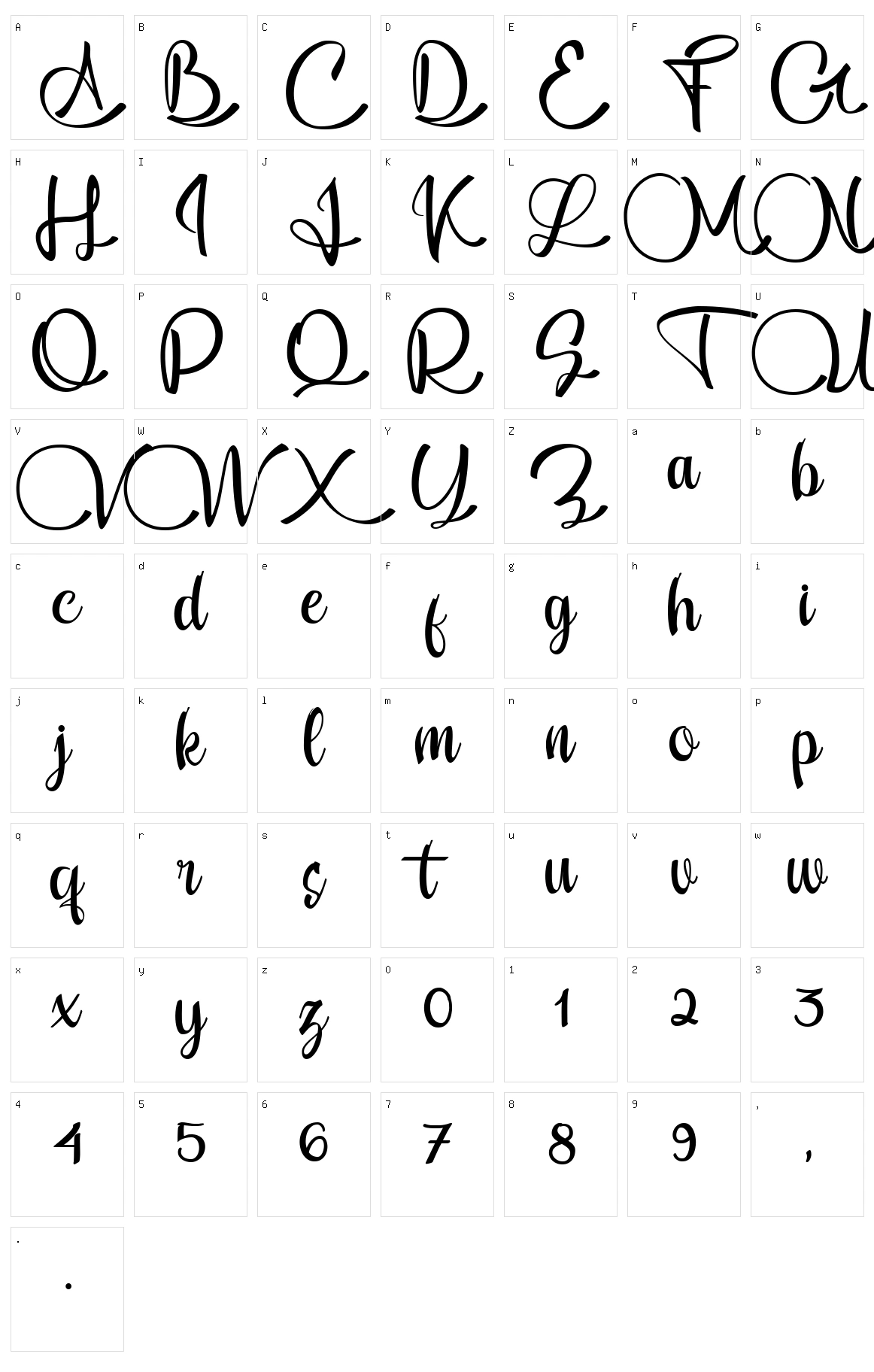 Ambara Character Set