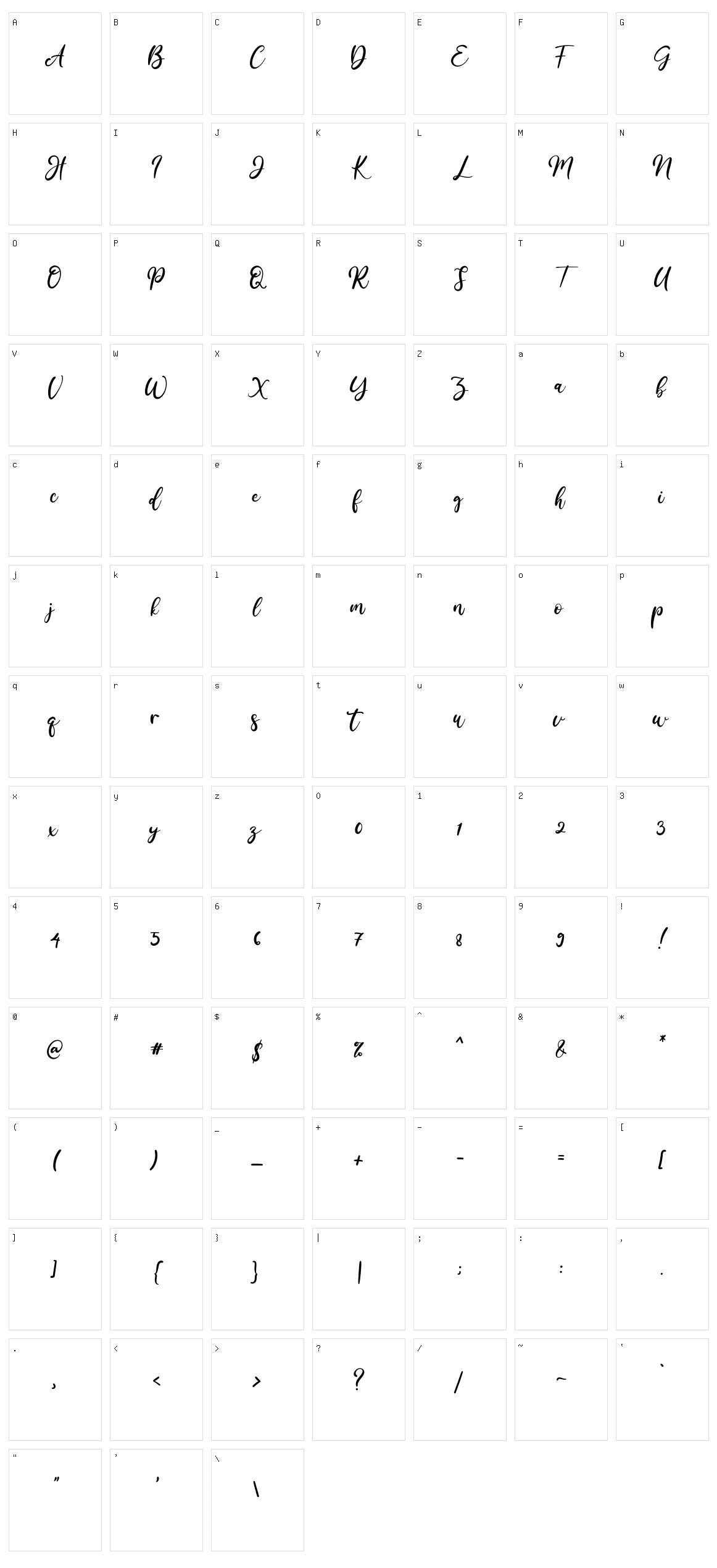Amellis Path Character Set