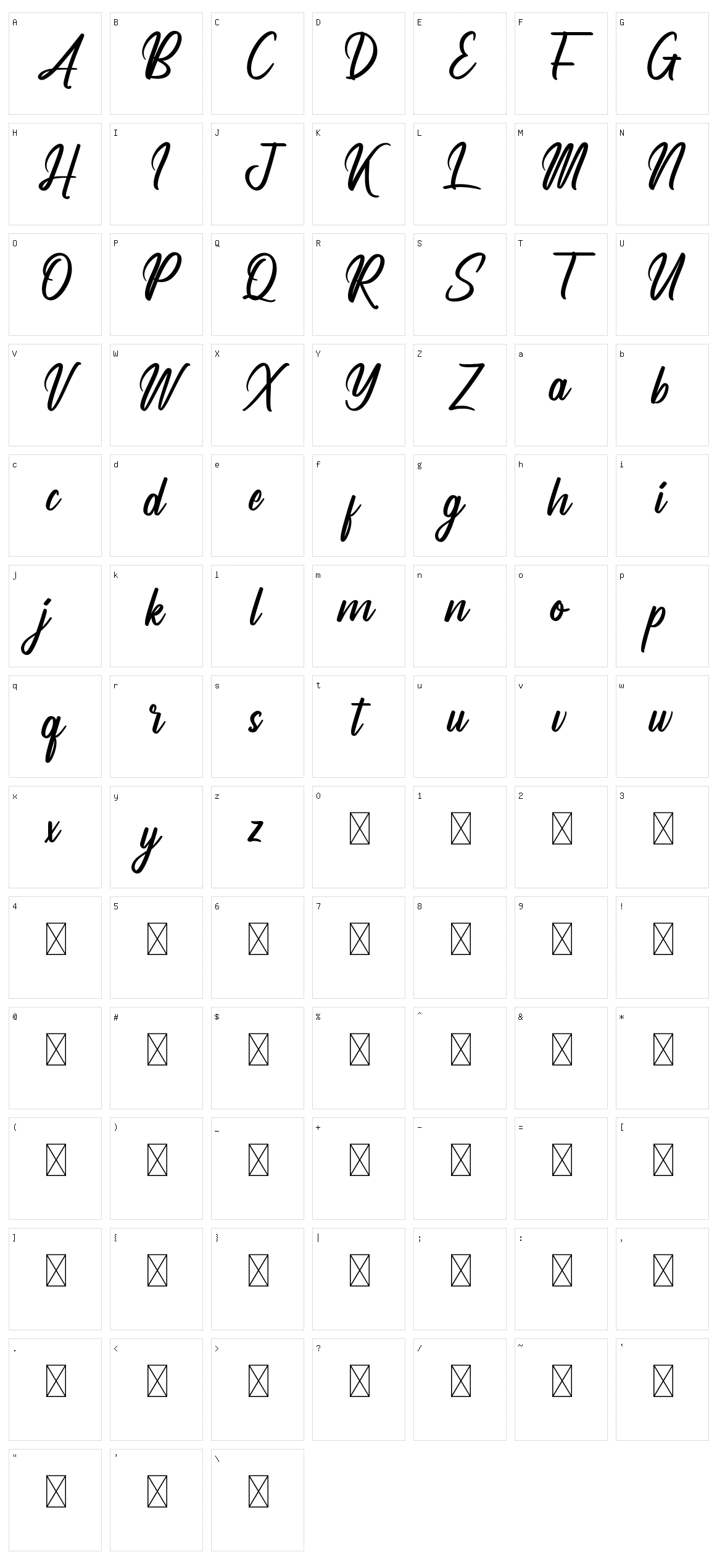 Analyzer Character Set