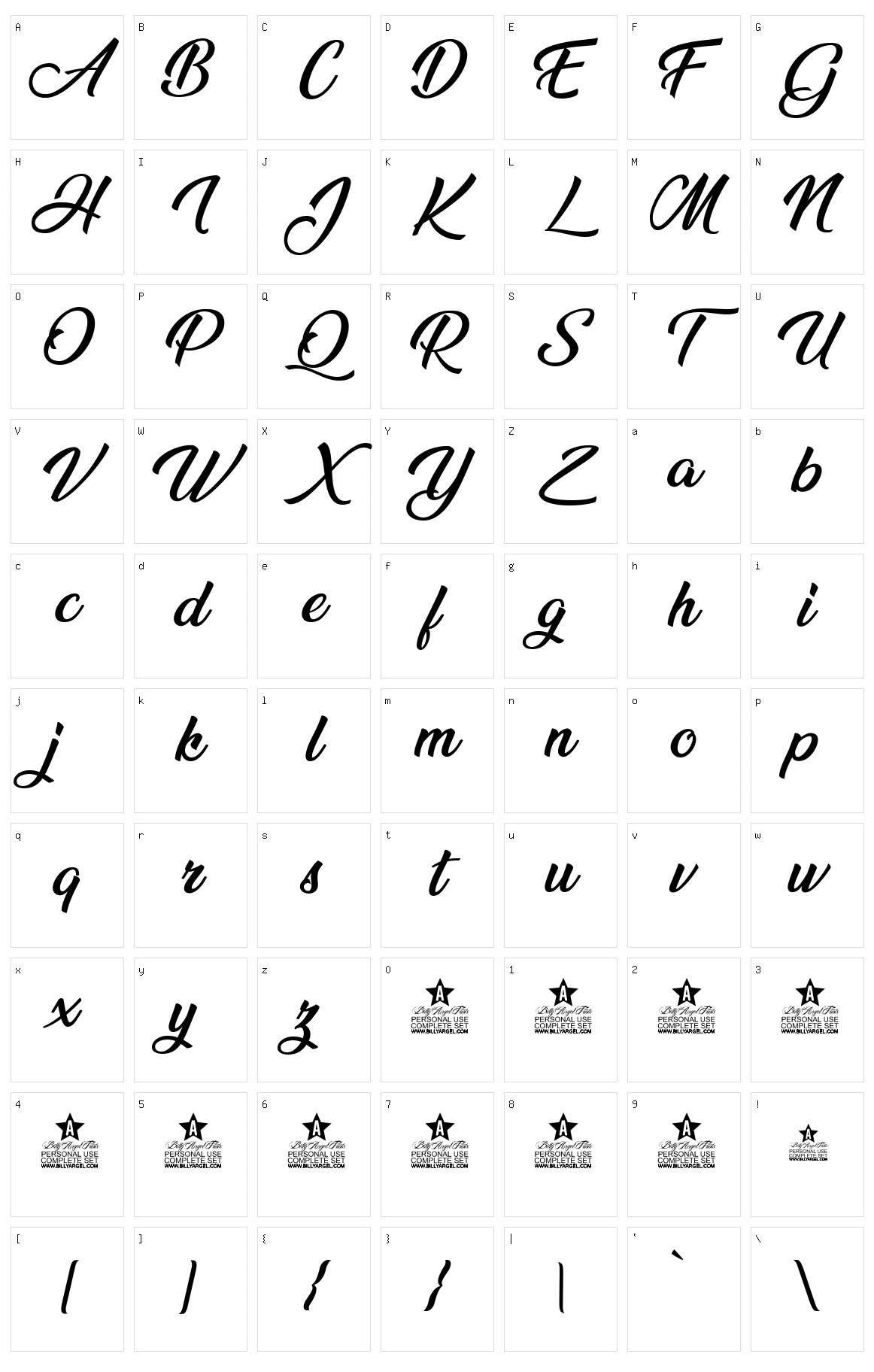 Ananda Character Set