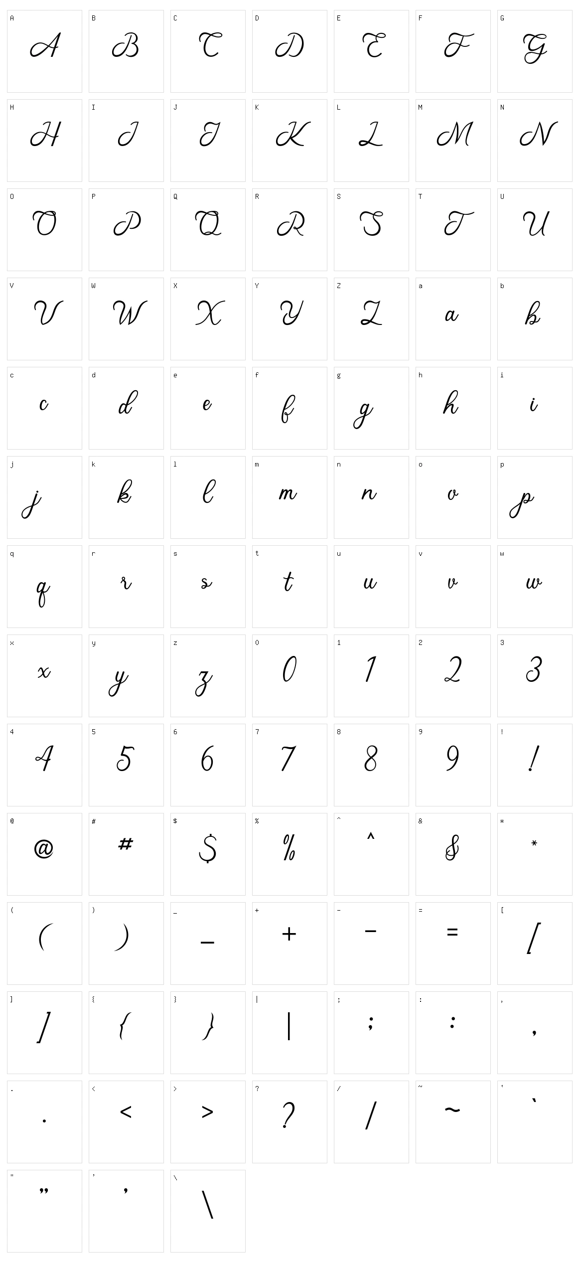 Anantha Character Set