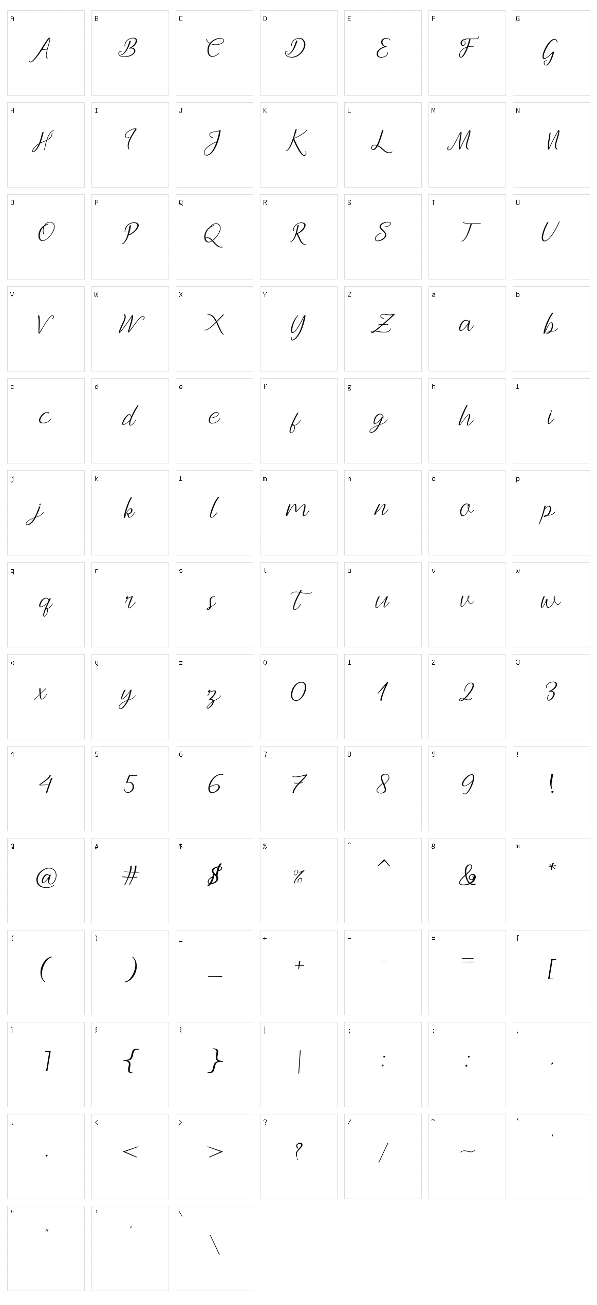 Andella Character Set