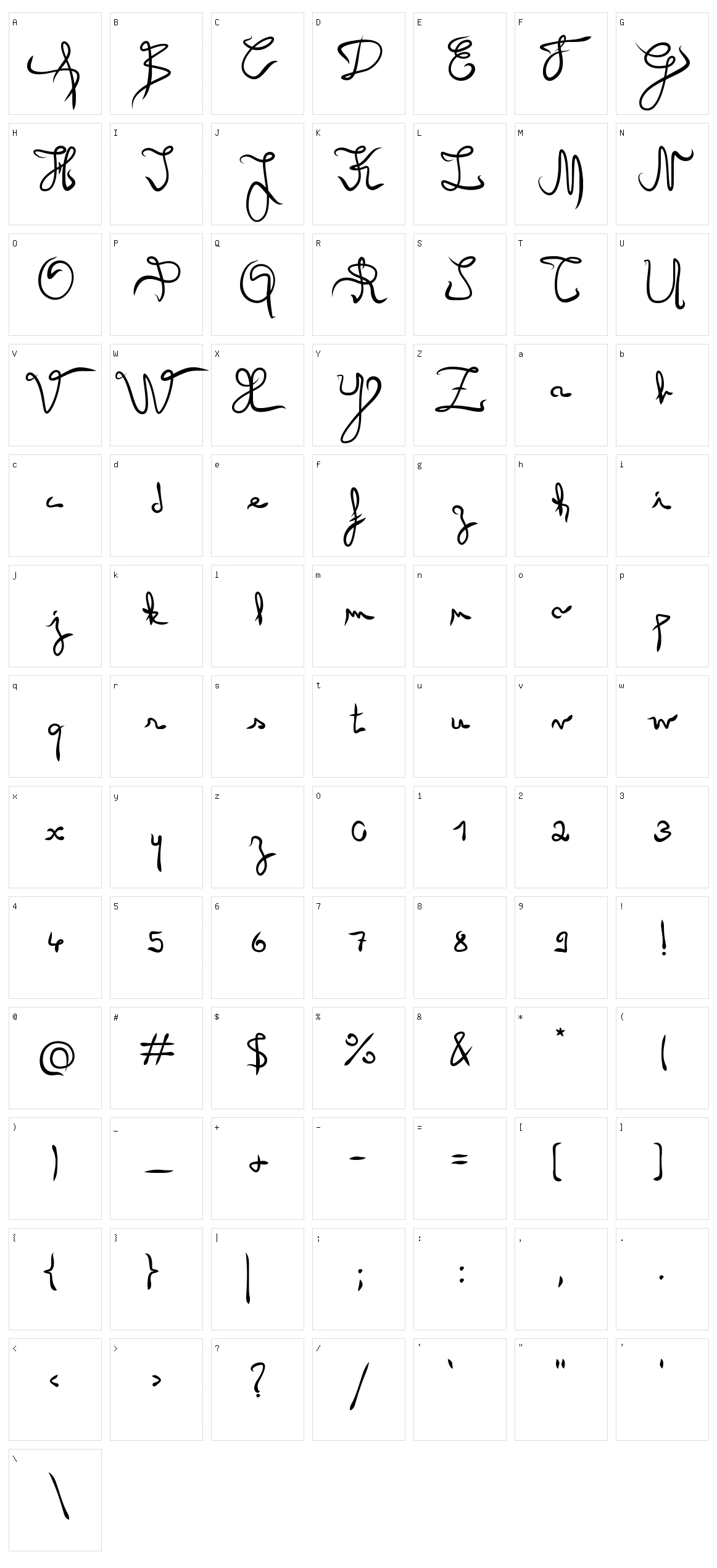 Angel Character Set