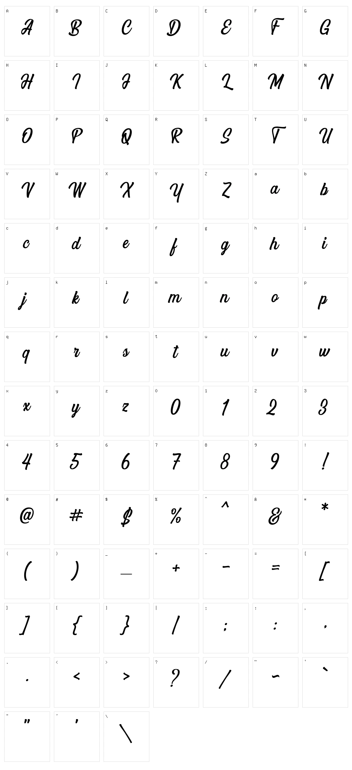 Angler Character Set
