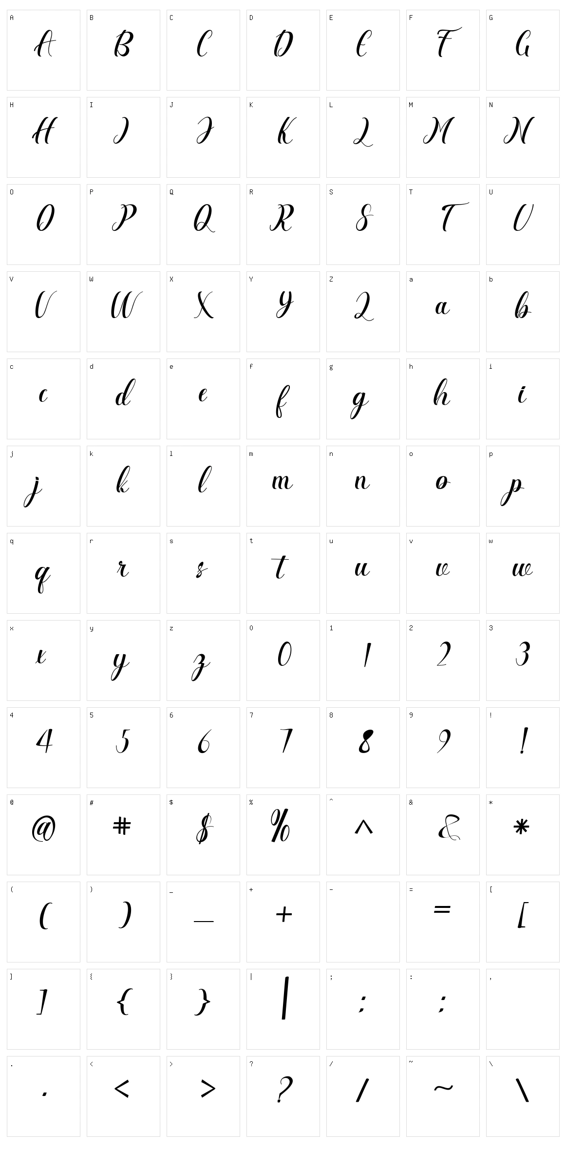 Anguilla Character Set