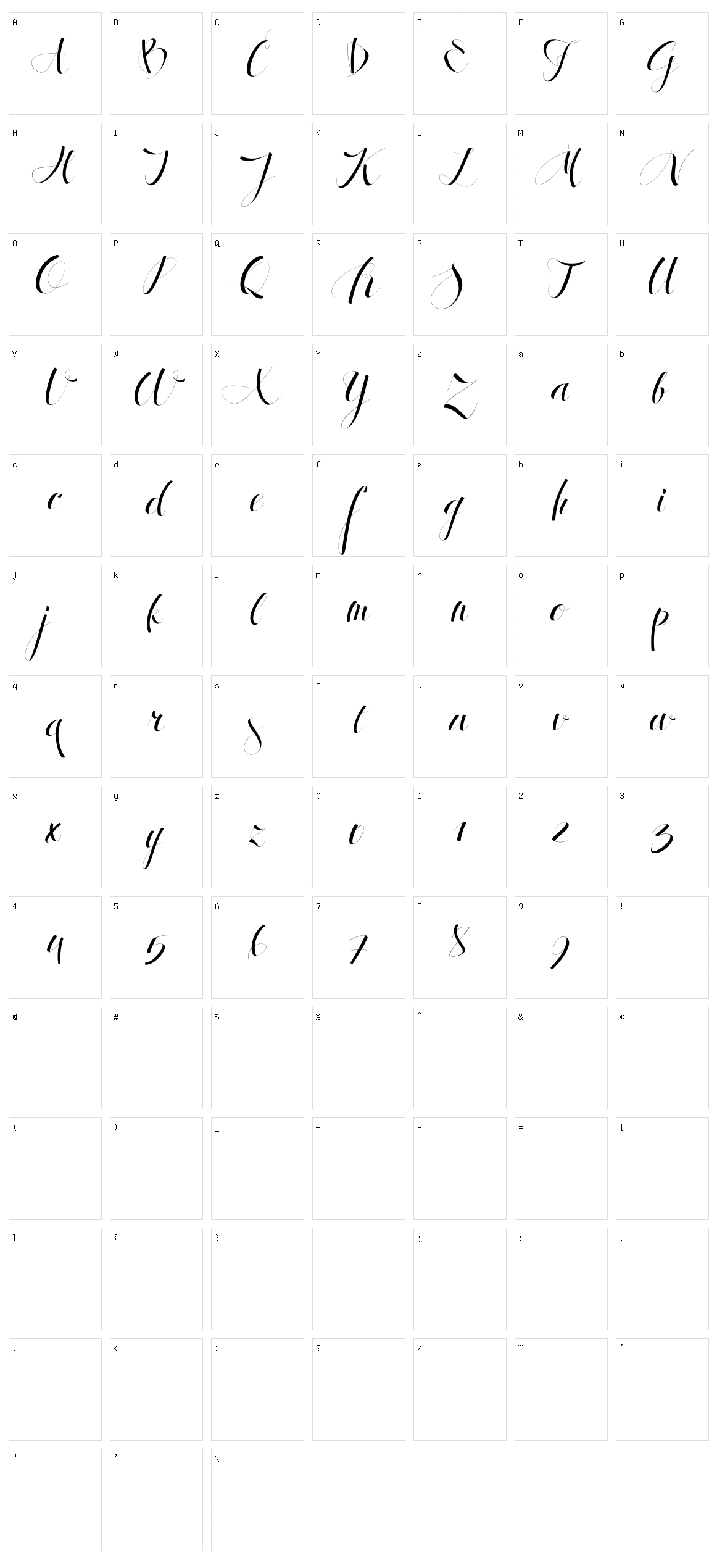 Antrokas Character Set