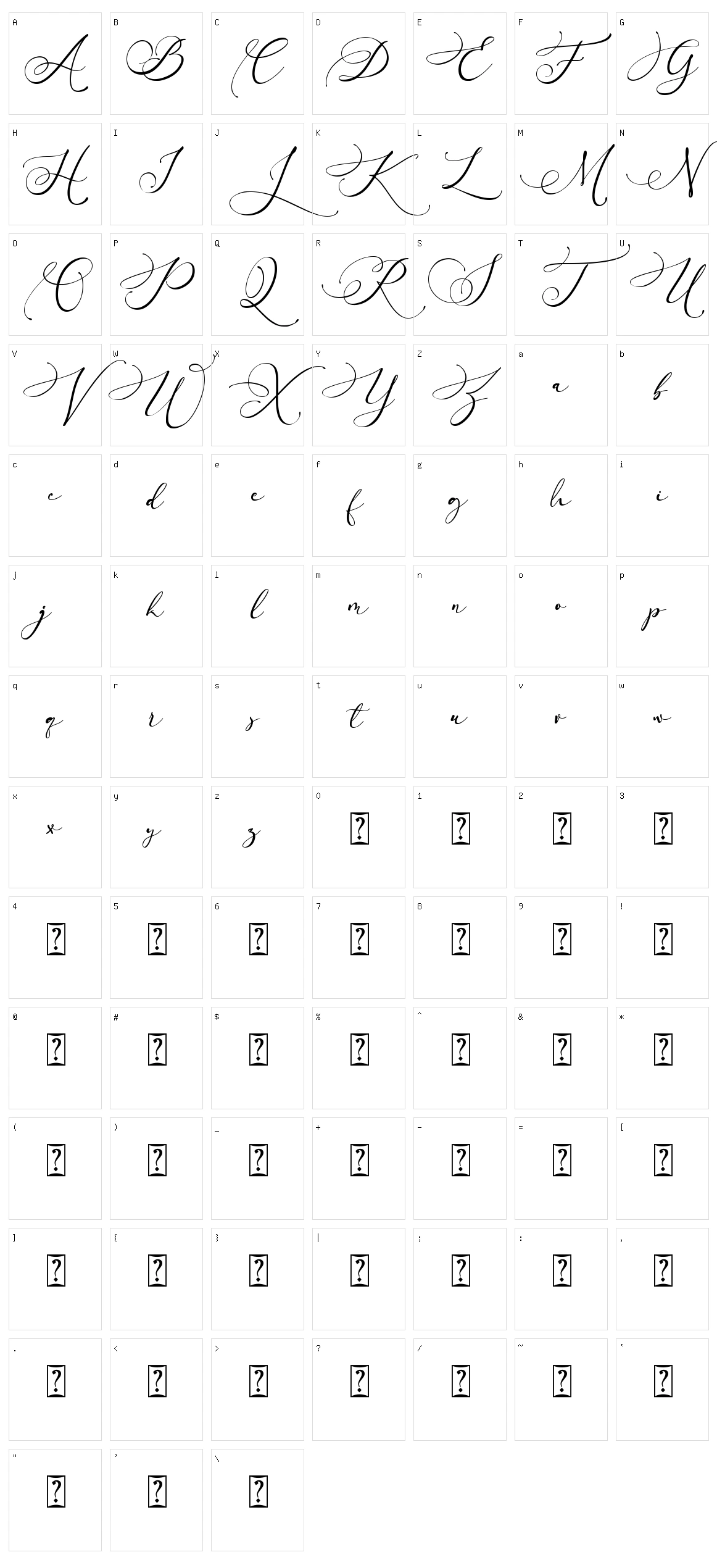 Arellia Character Set