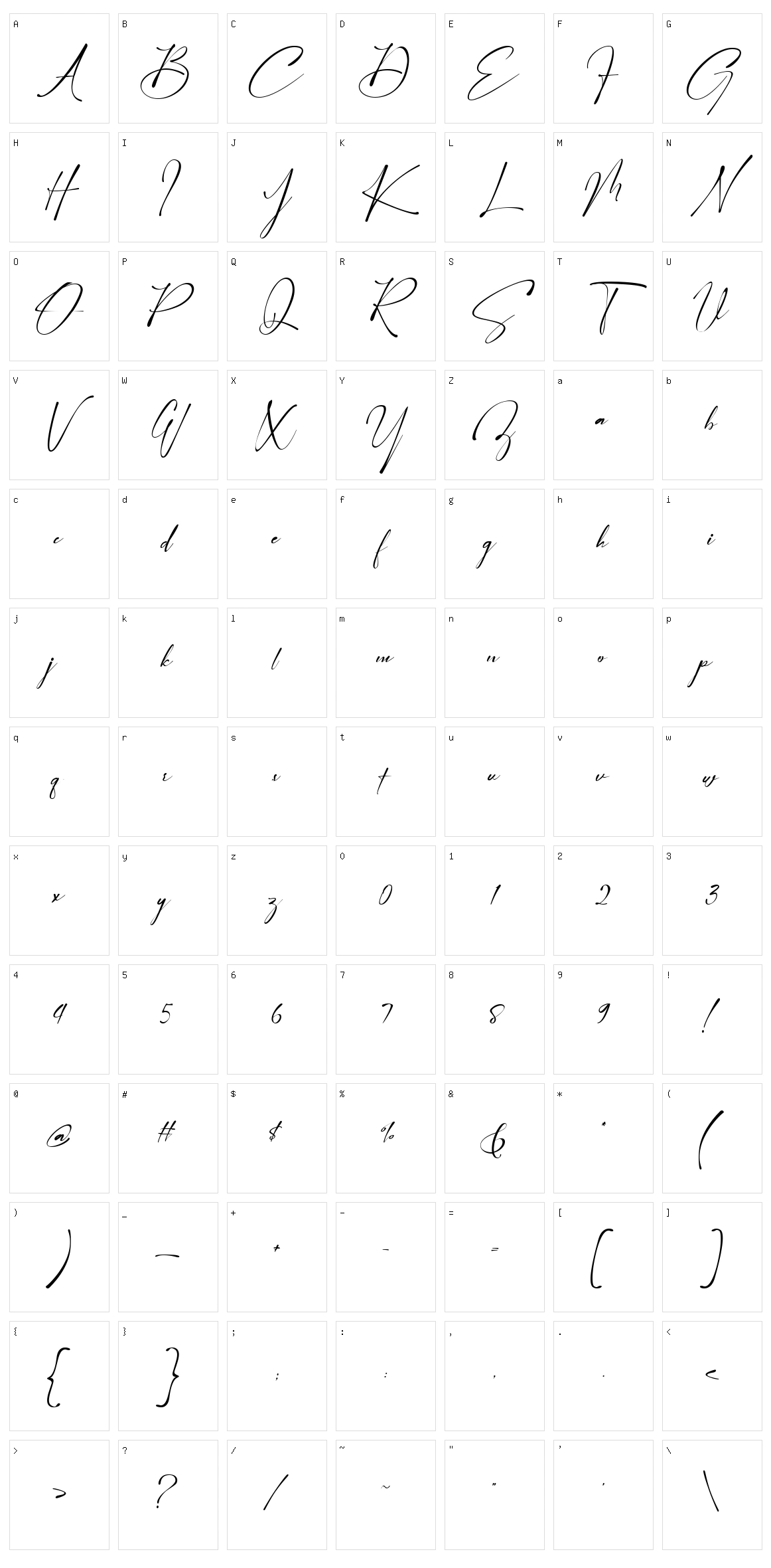 Arinttika Signature Character Set