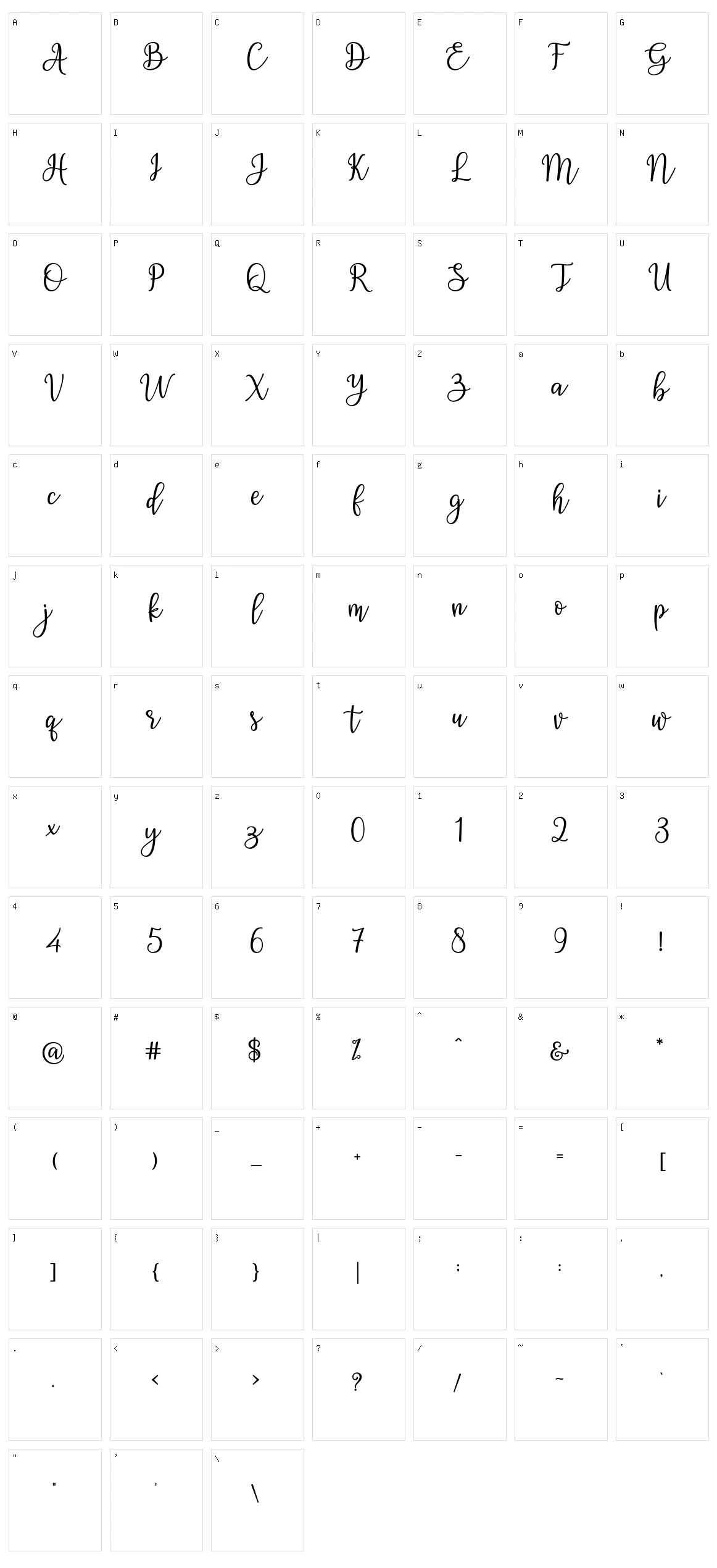 Ashadiya Character Set
