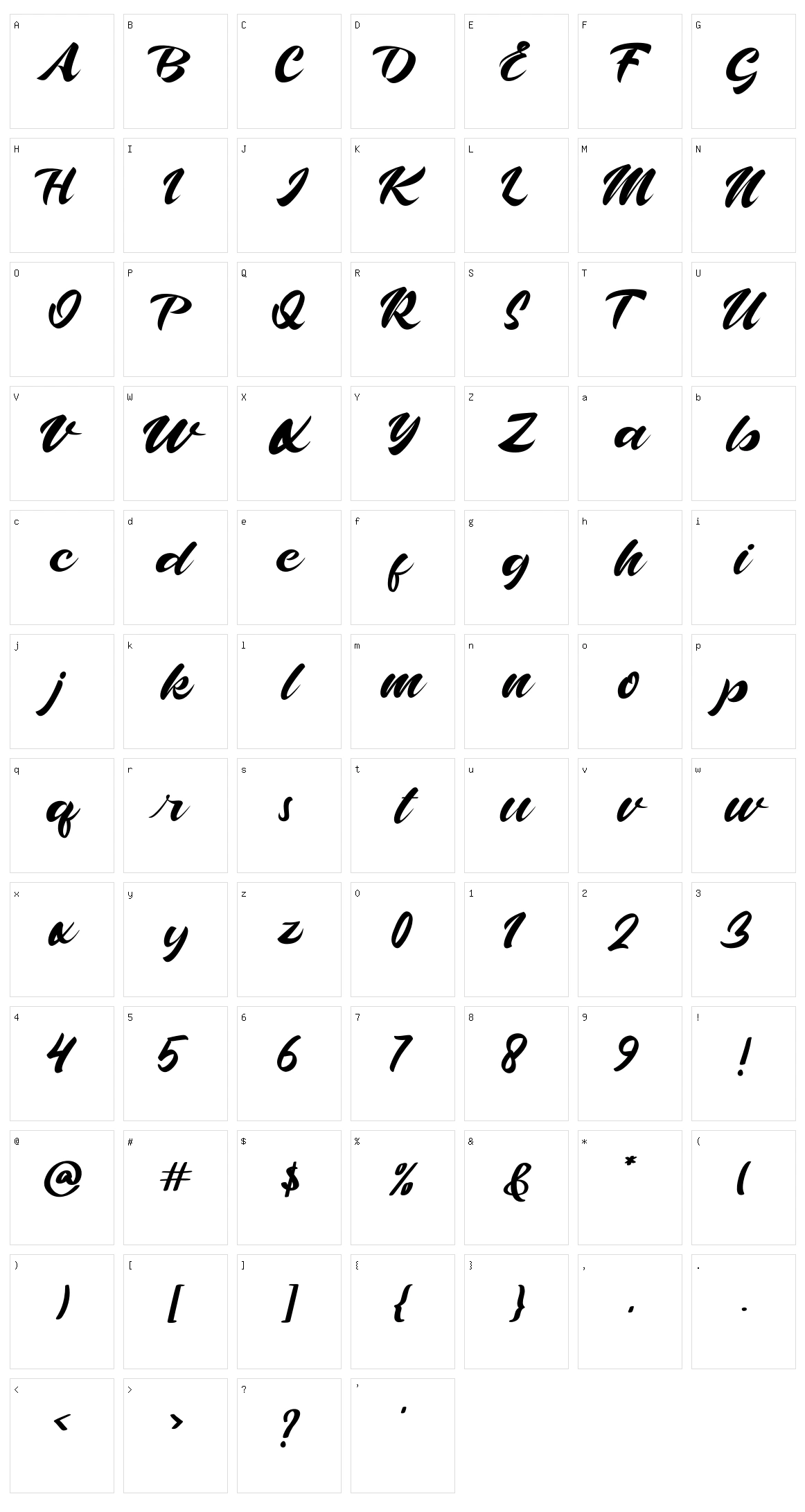 Askana Character Set
