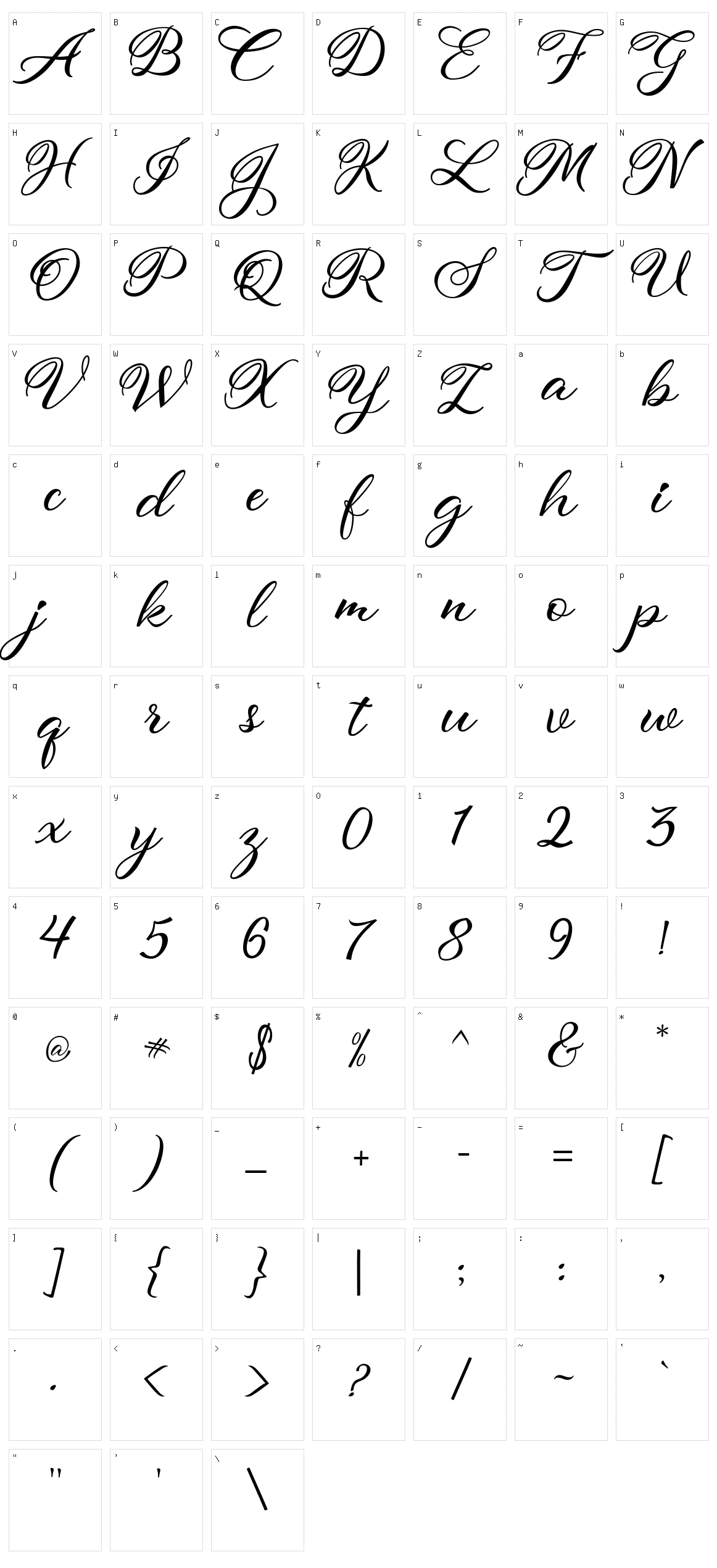 Atmaka Character Set