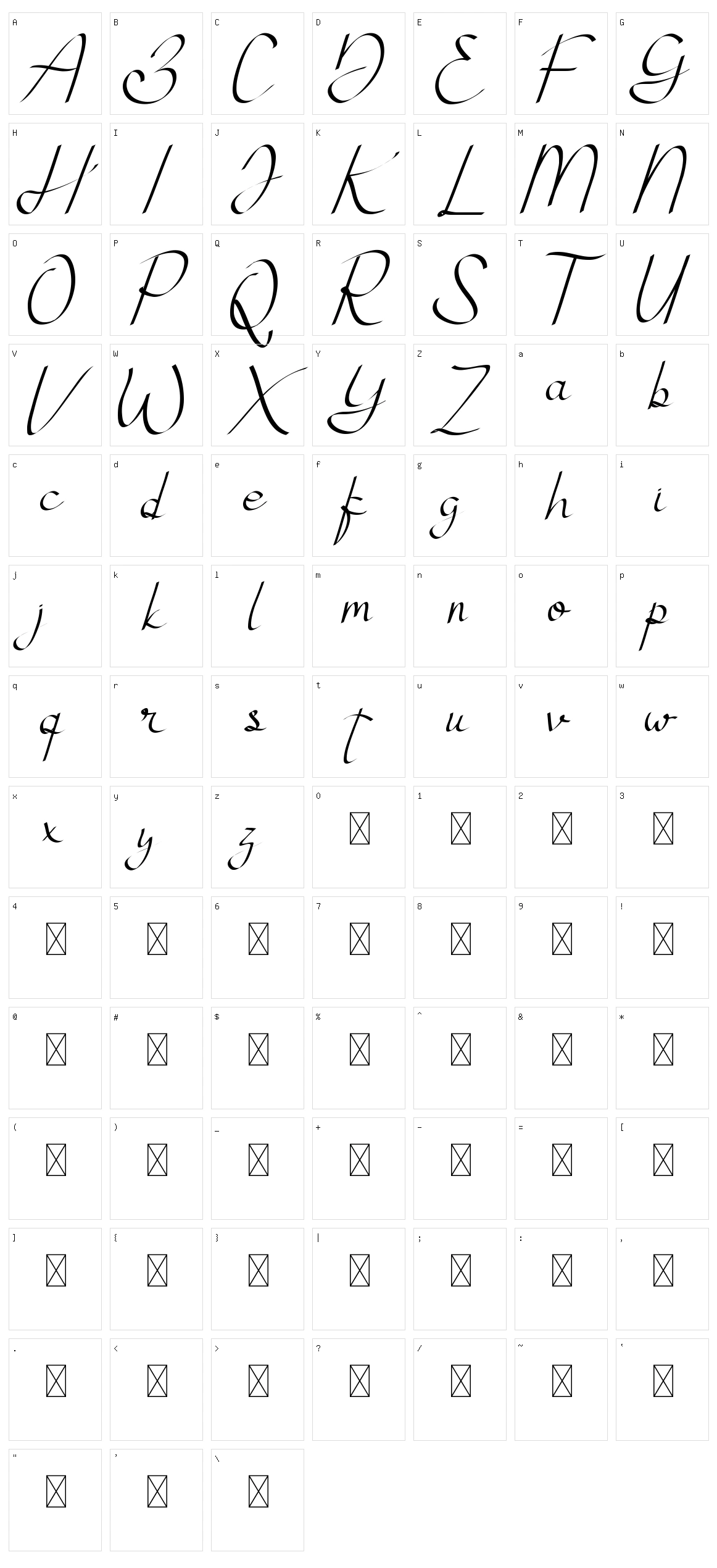 Atthia Character Set