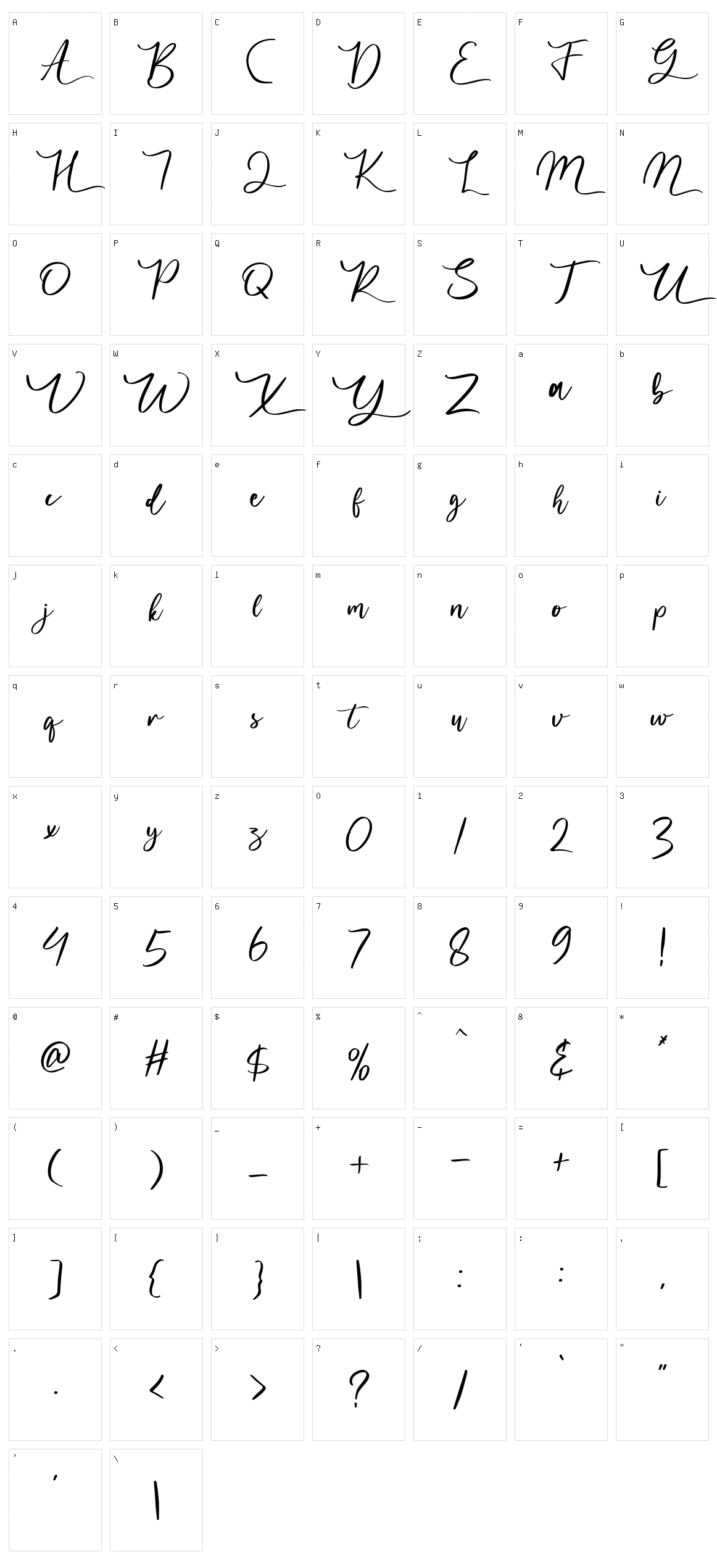 Aulores Character Set