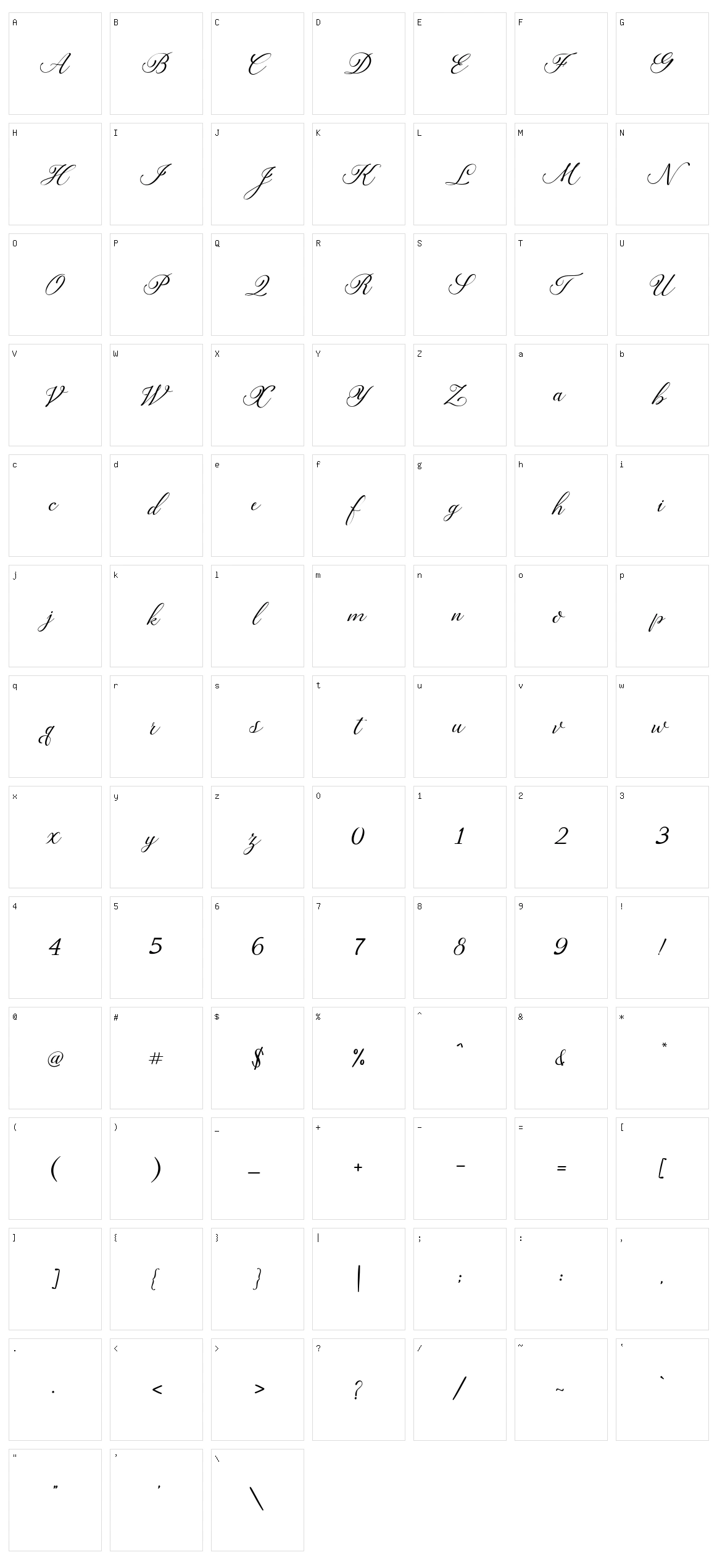 Auttan Character Set