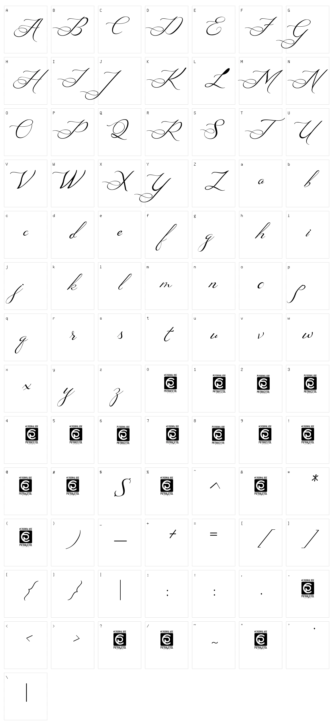 Ayana Character Set