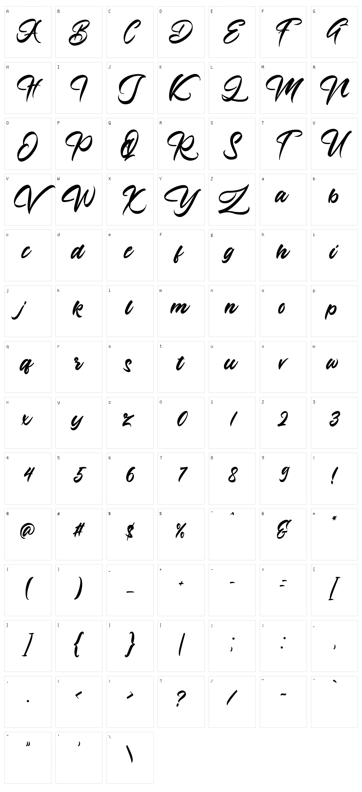 Azingdar Character Set