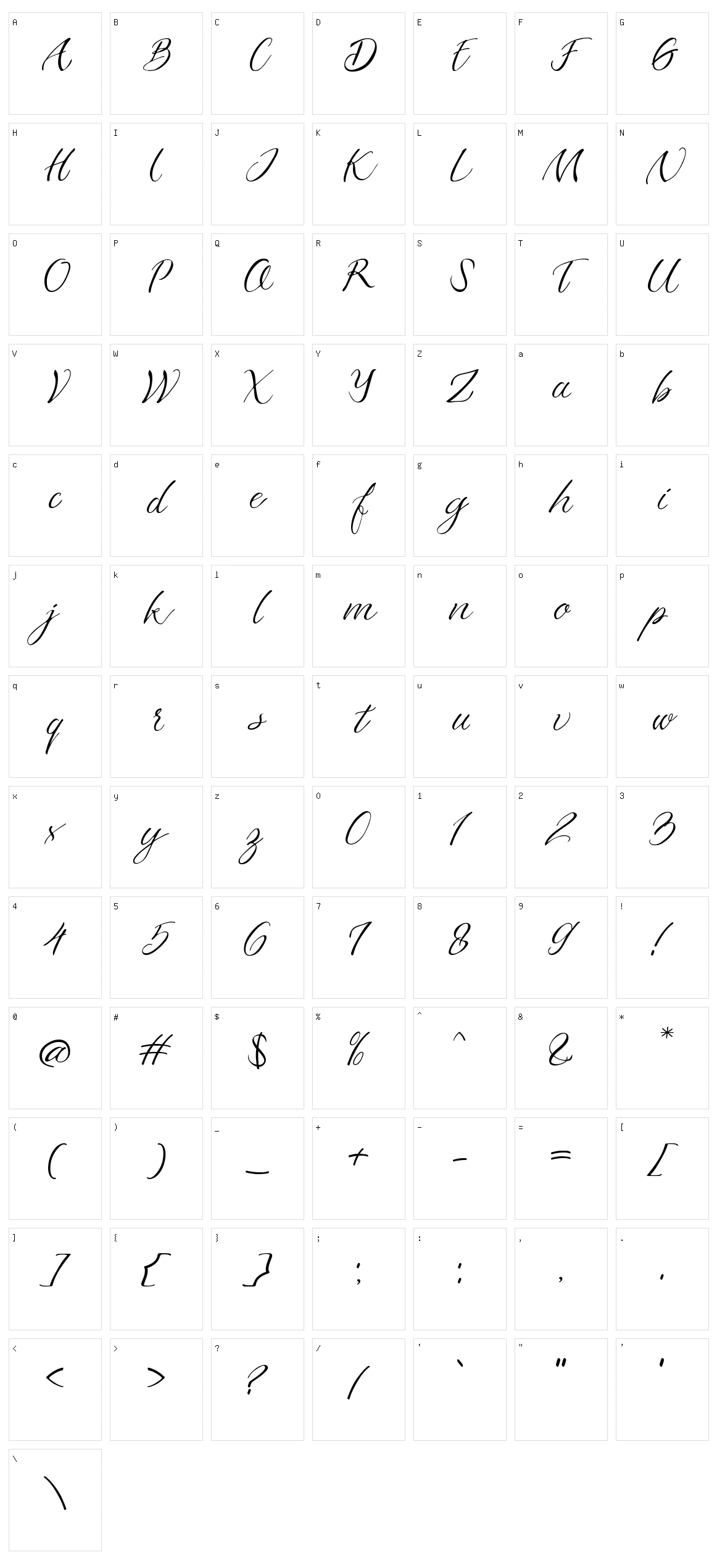 Azkadina Character Set