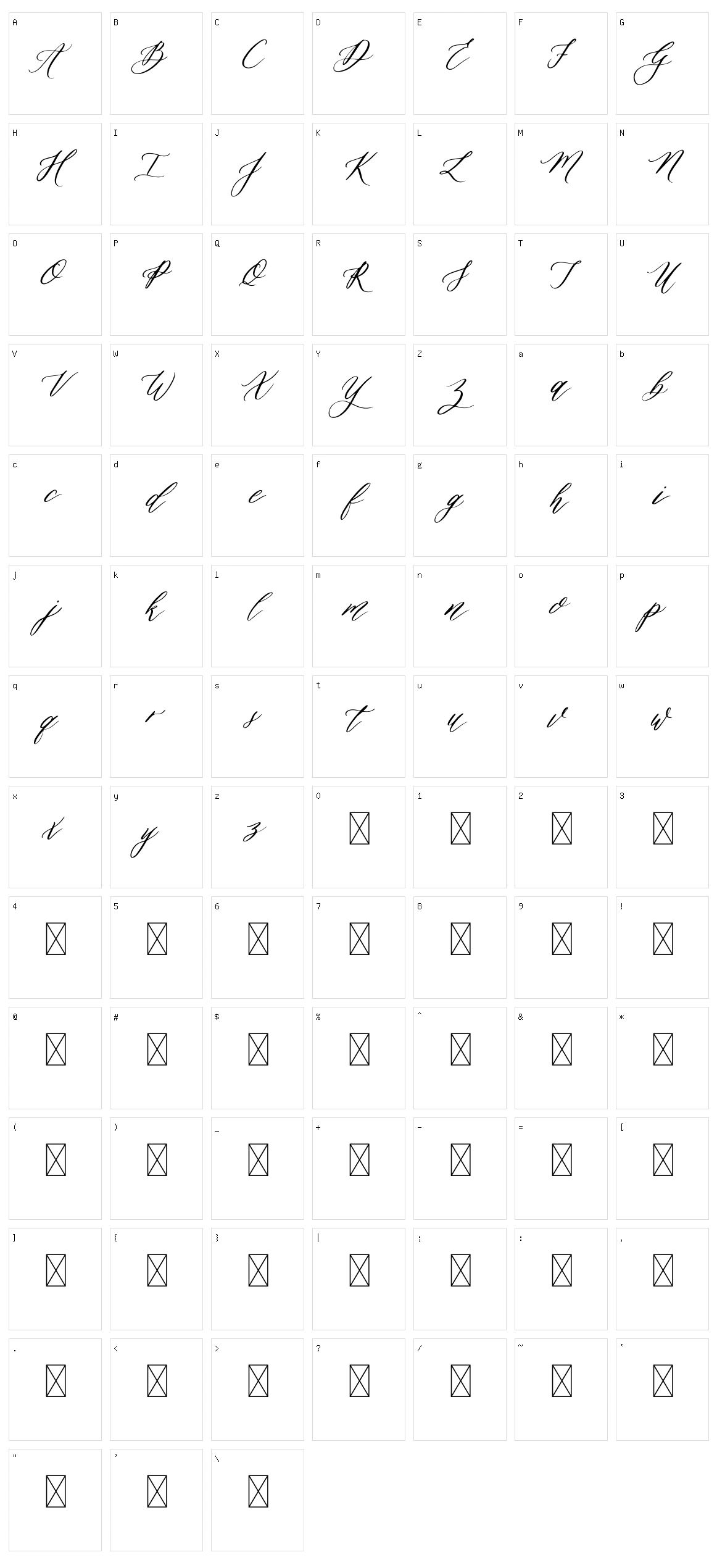 Babor Character Set