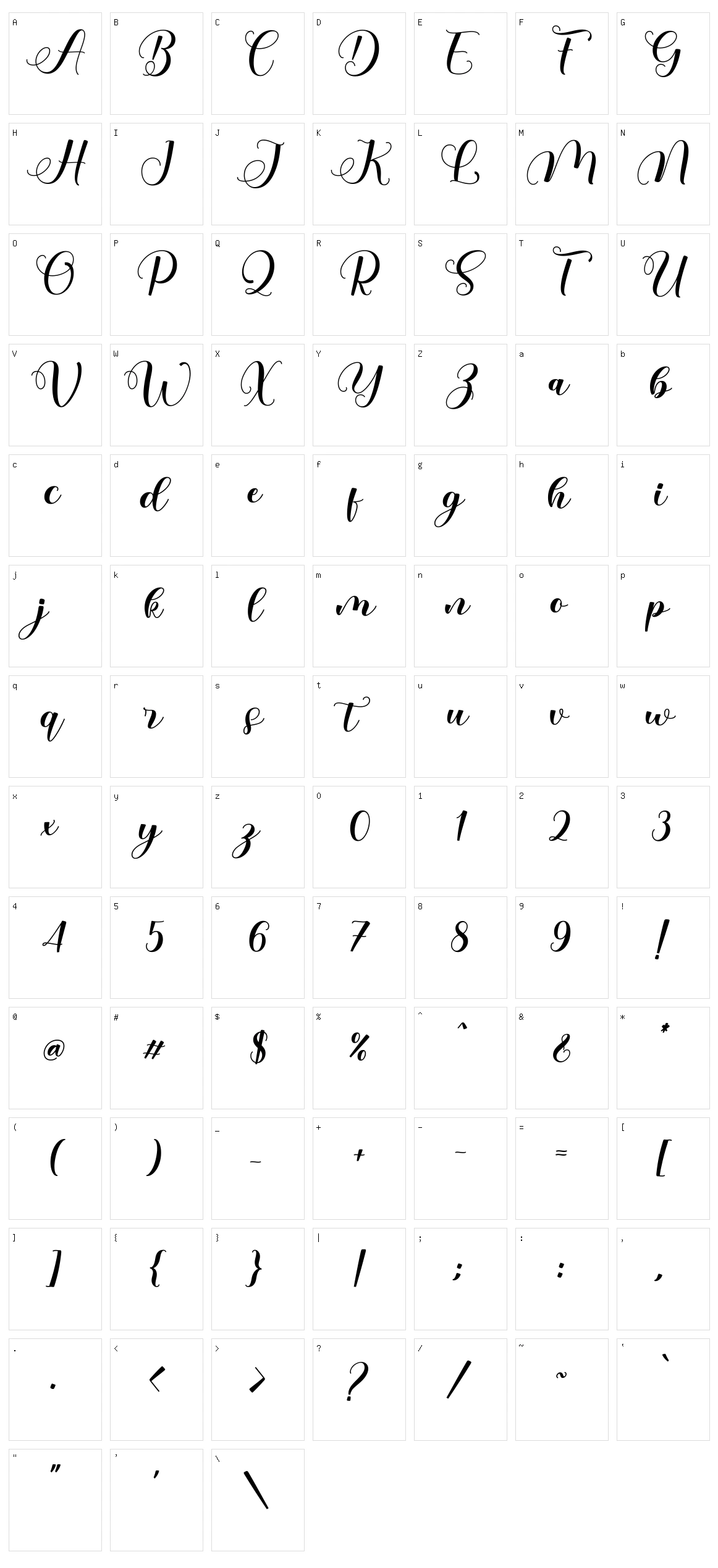 Baley Character Set
