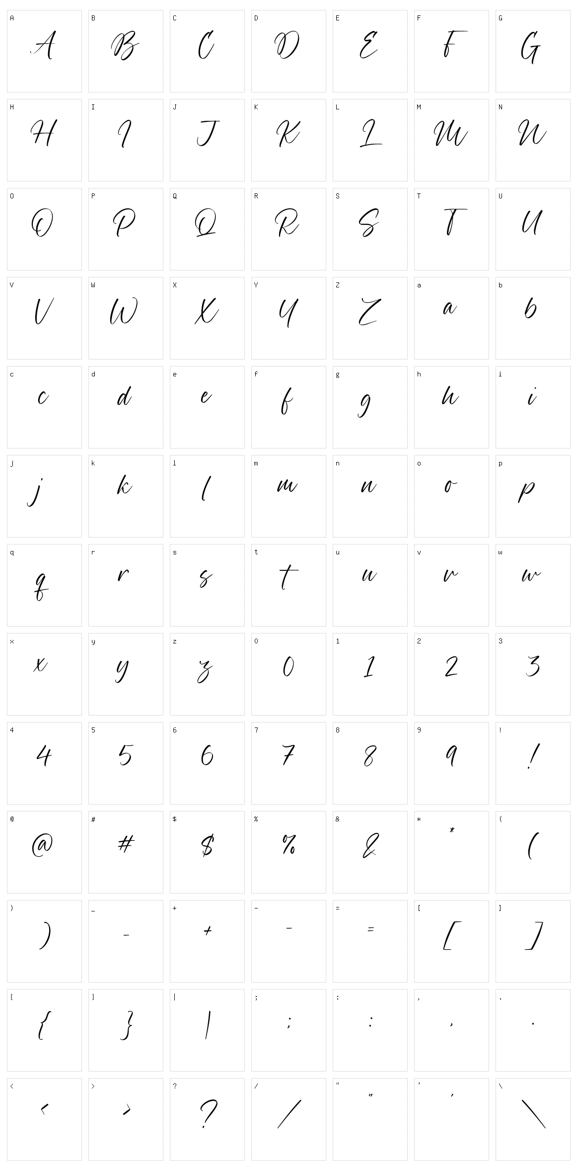 Ballistone Character Set