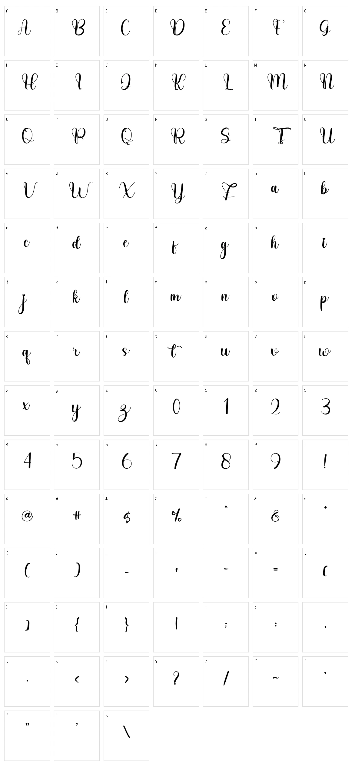Barley Character Set