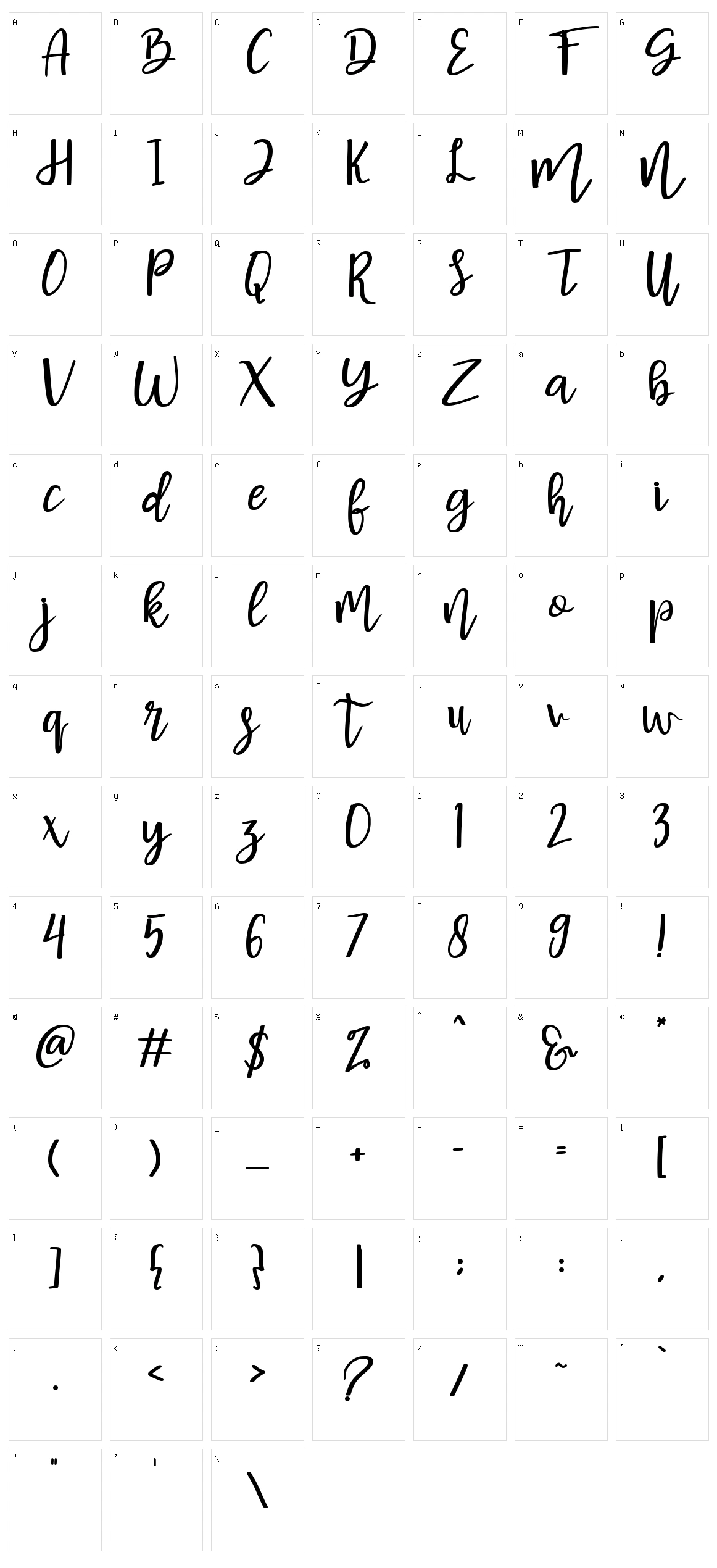 Basuhed Character Set