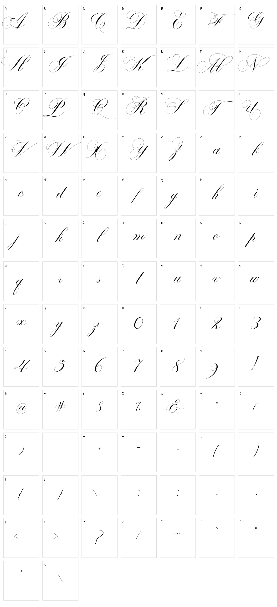 Batta Quath Character Set