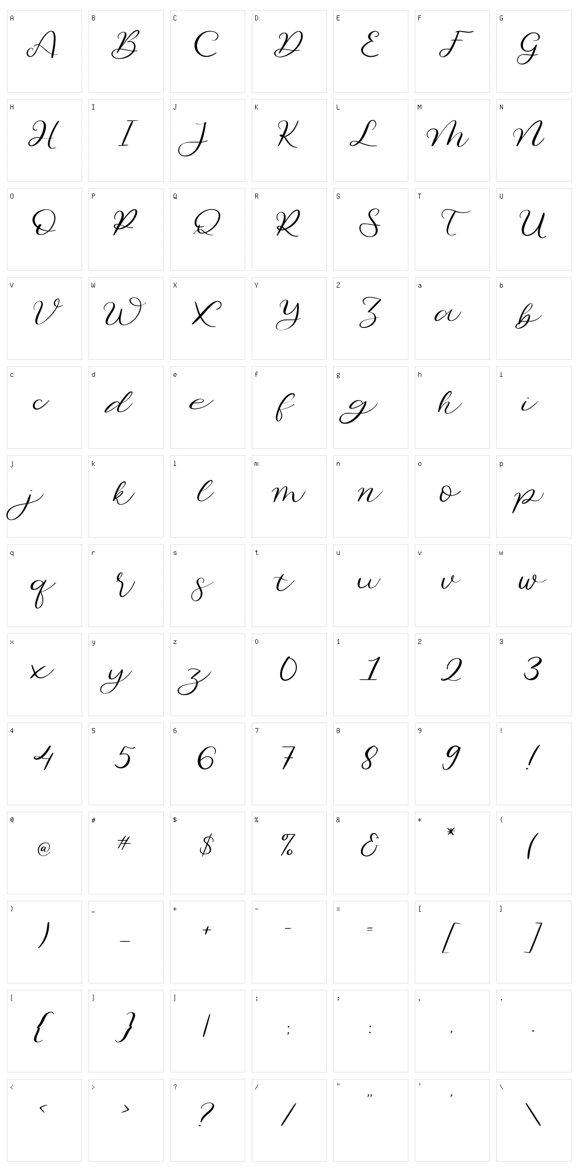 Beautiful Odete Character Set