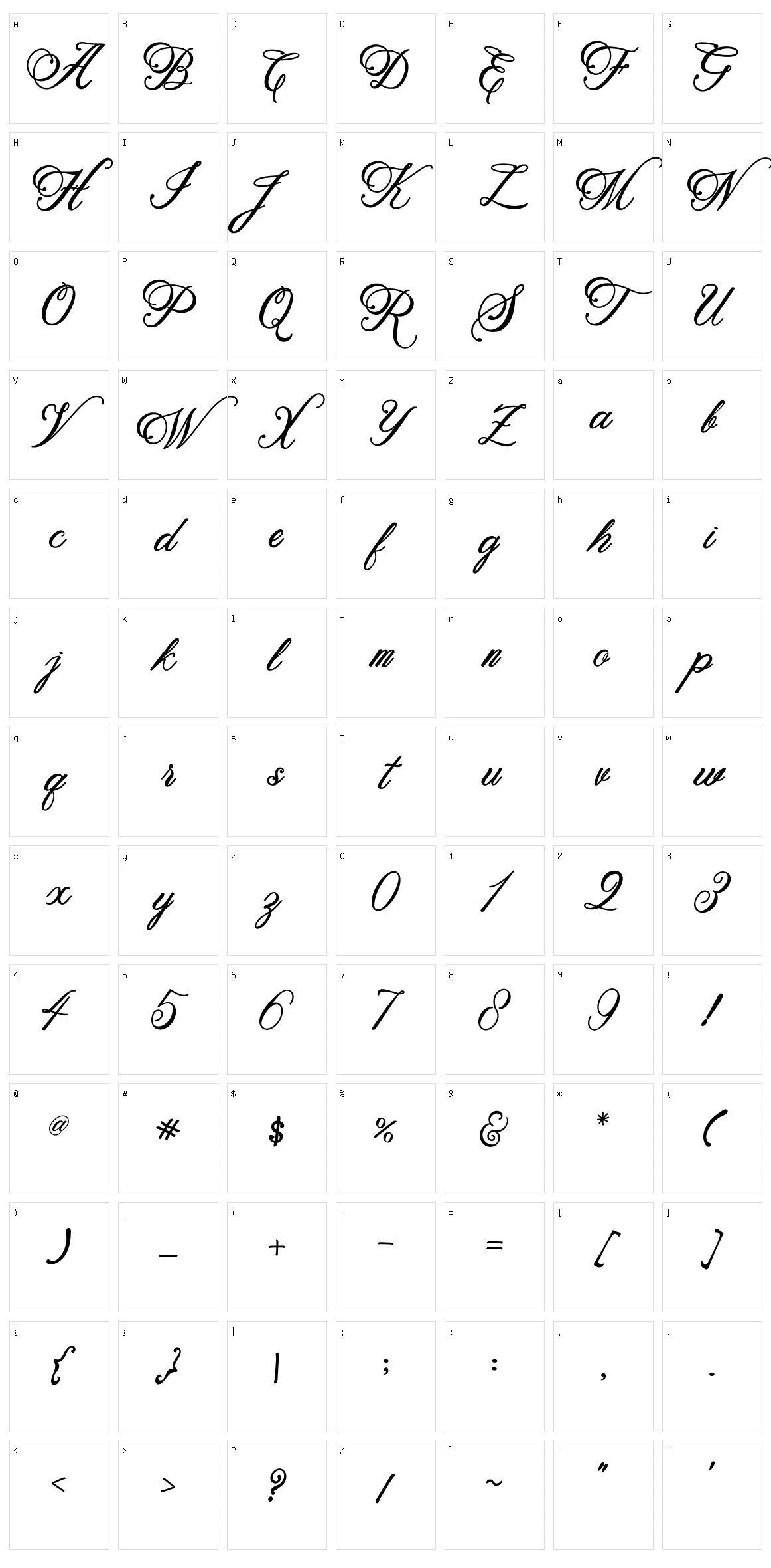 Beethoven Syinthesa Character Set