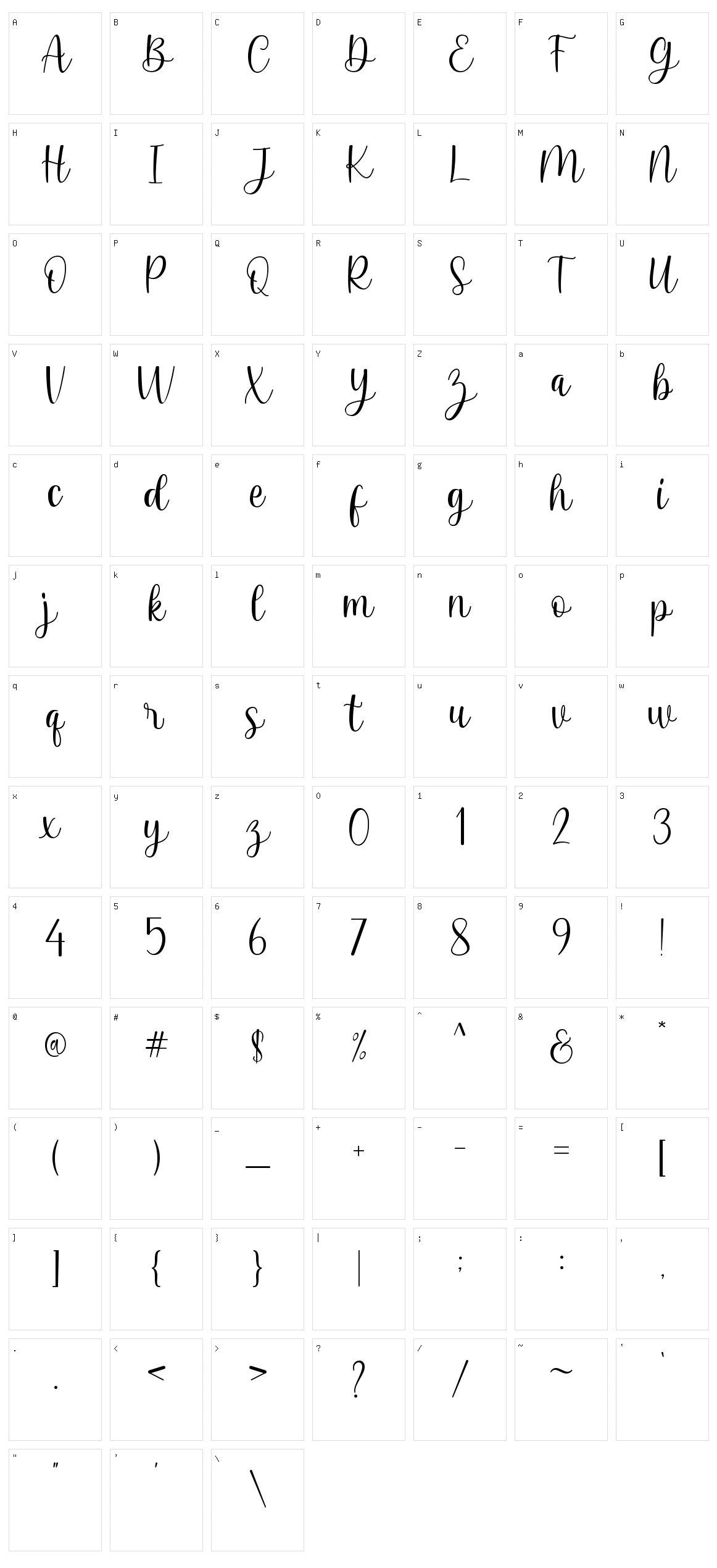 Beloving Character Set