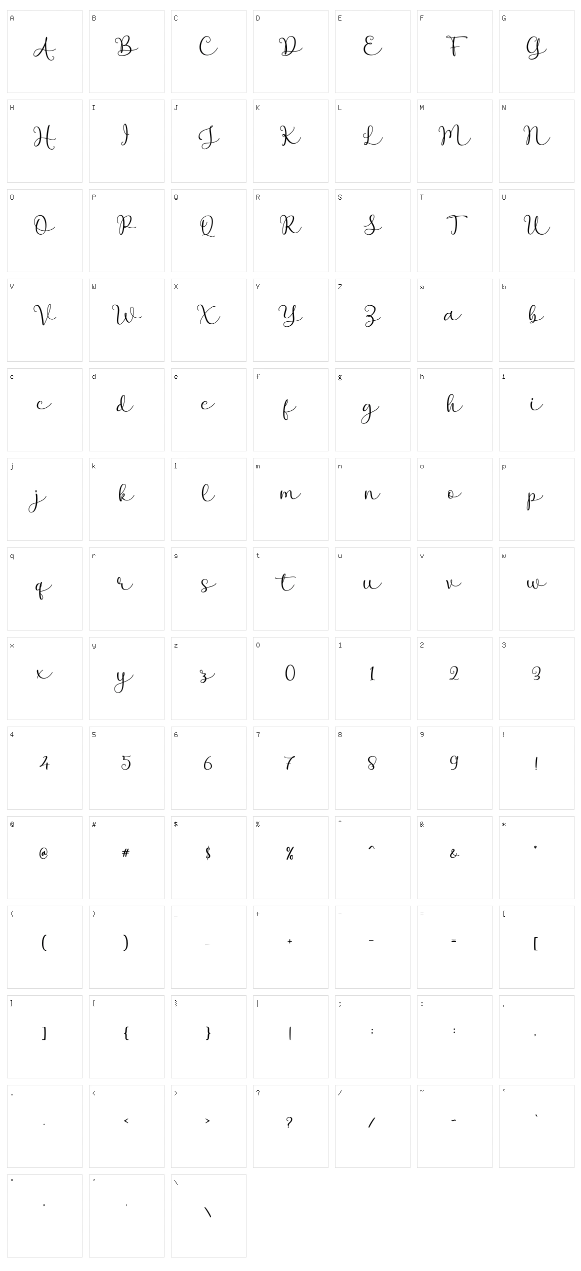 Best Lettering Character Set