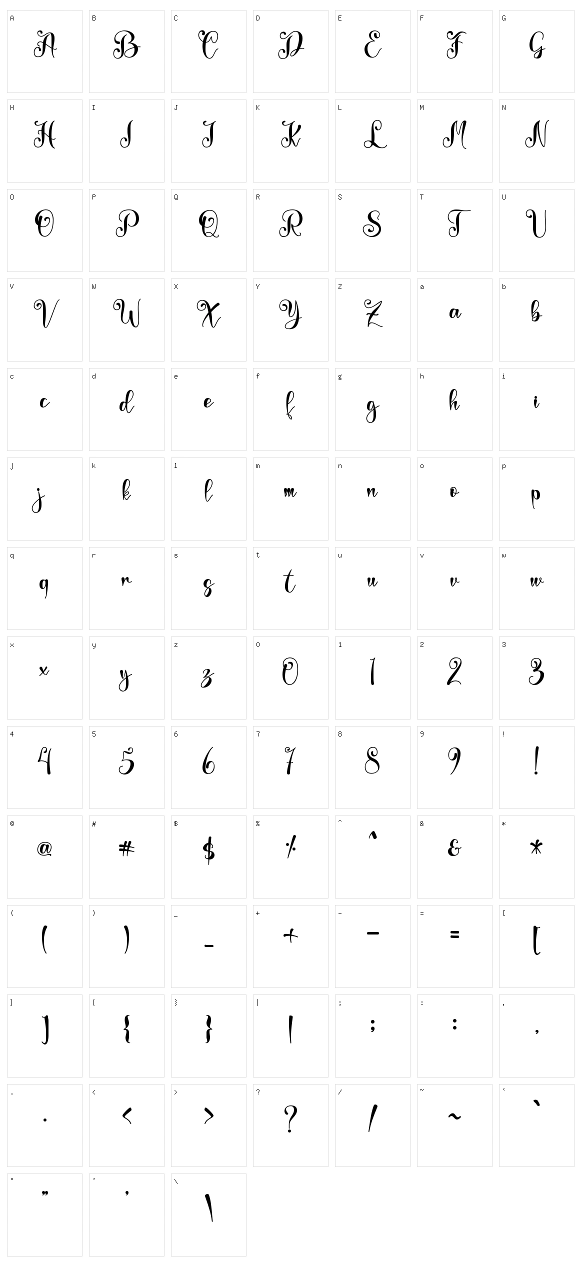 Betteryou Character Set