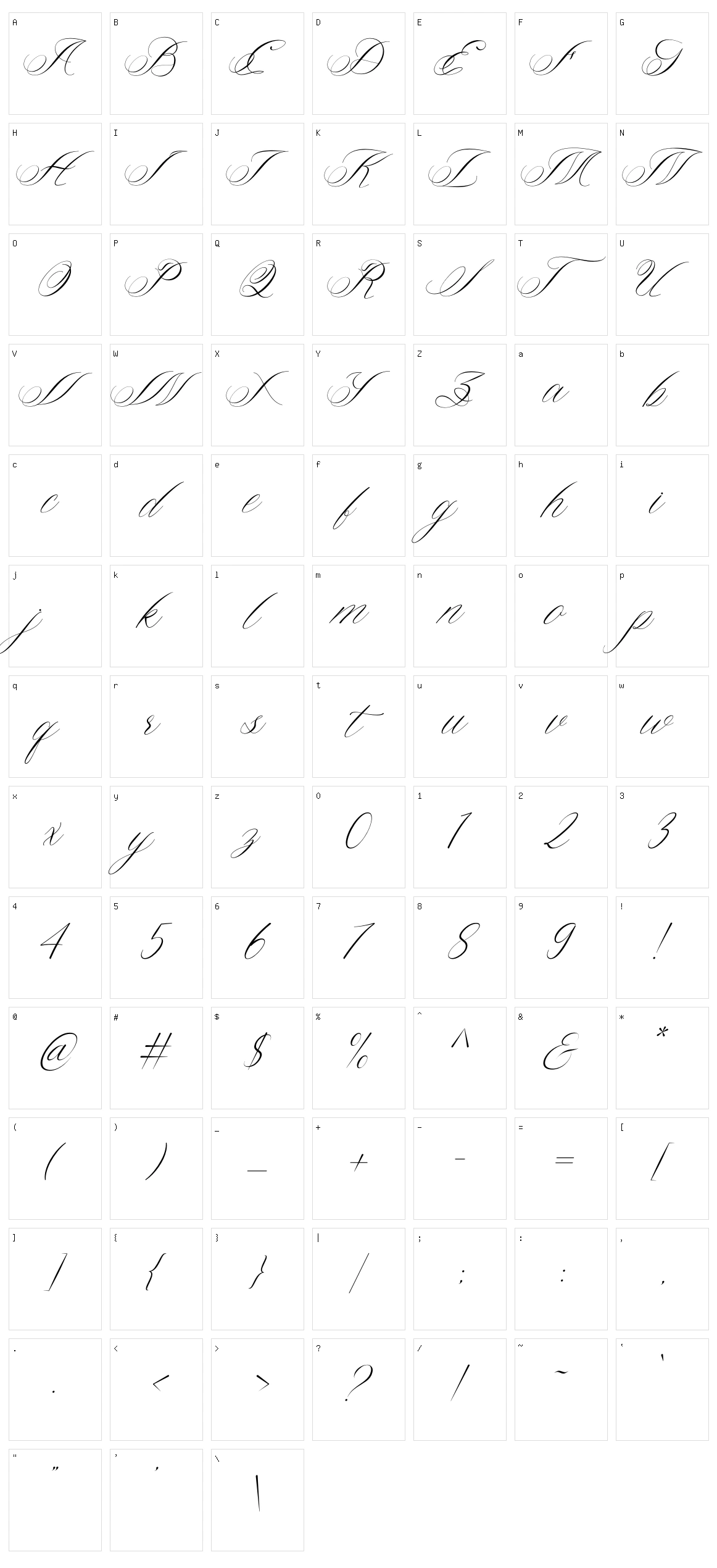 Bright Future Character Set