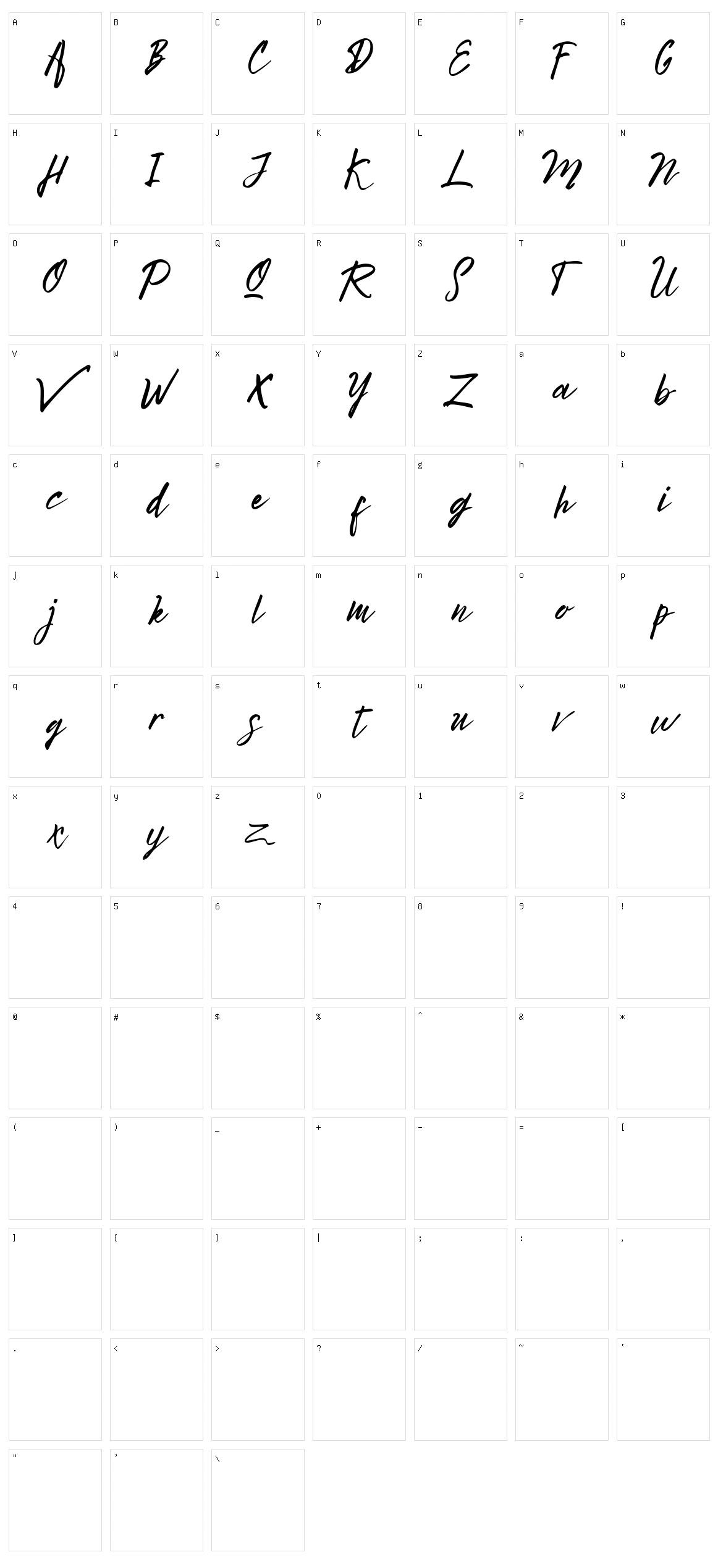 Bright Sunshine Character Set