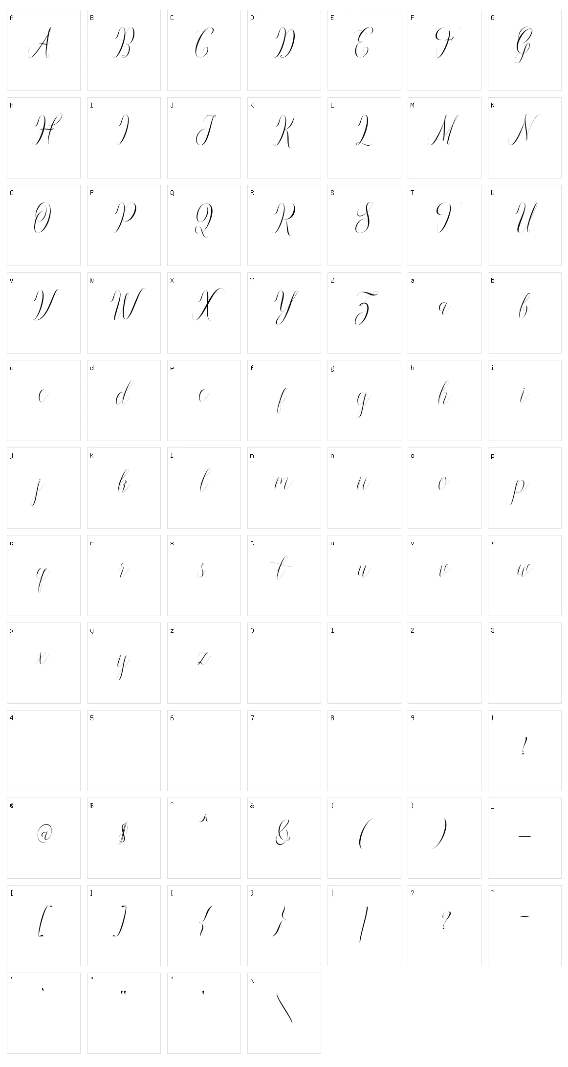 Brightday Character Set
