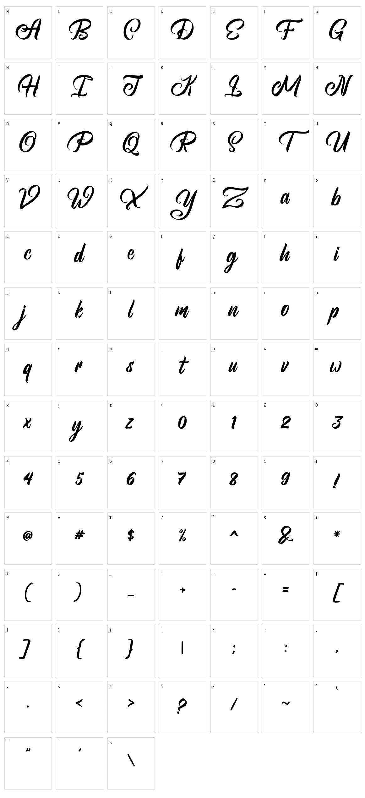 Brightsome Character Set