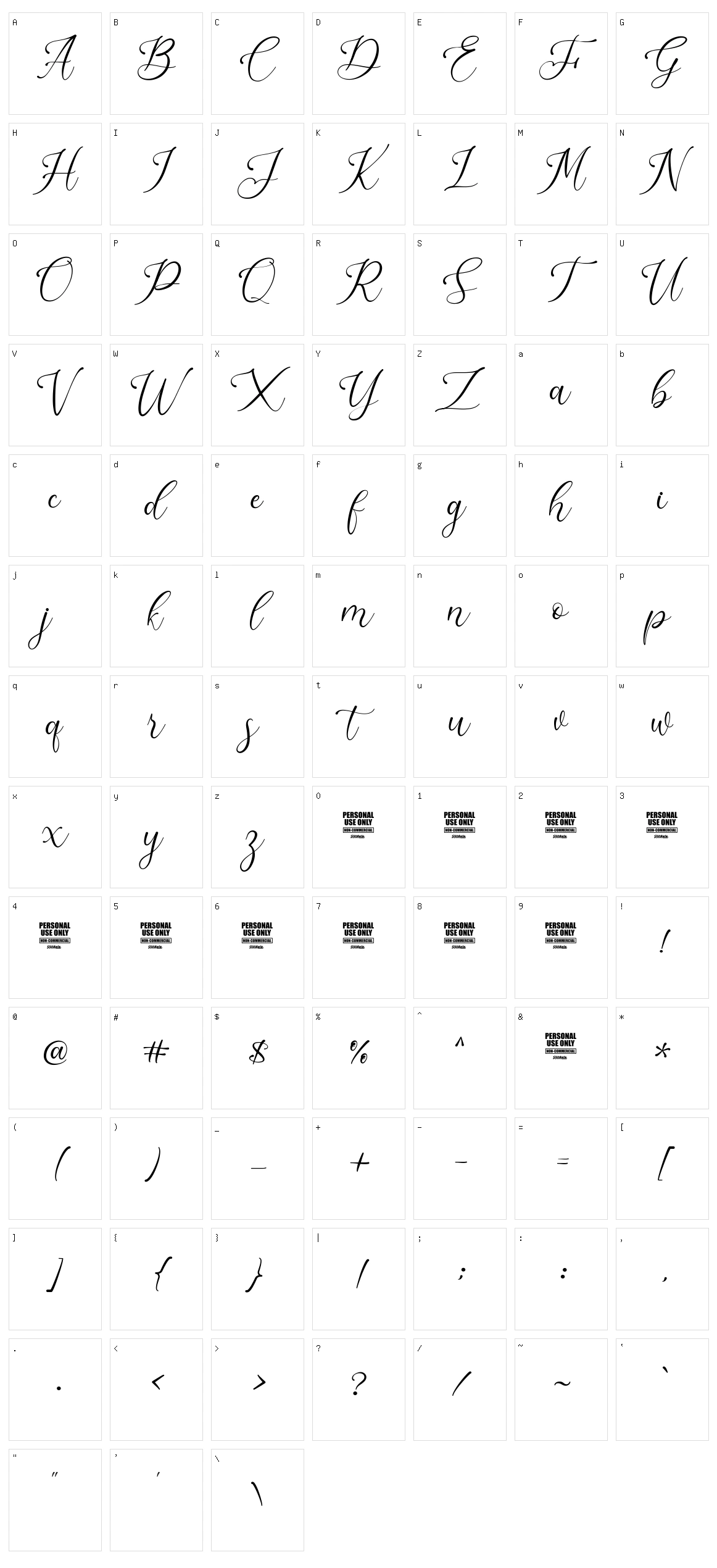 Briliantti Character Set