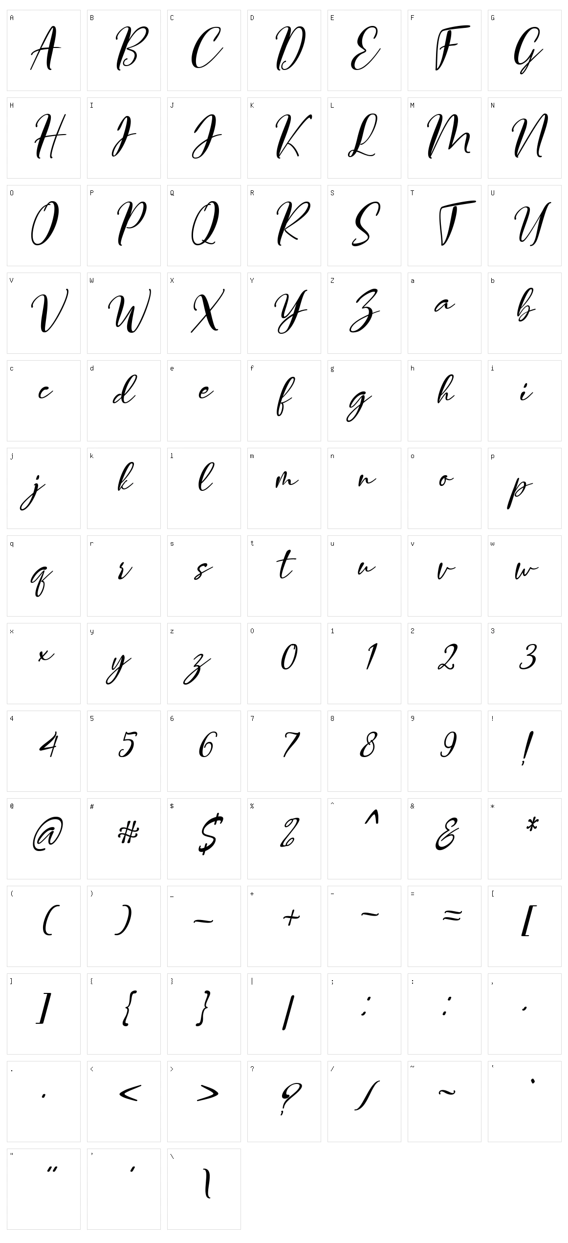 Brilliants Character Set