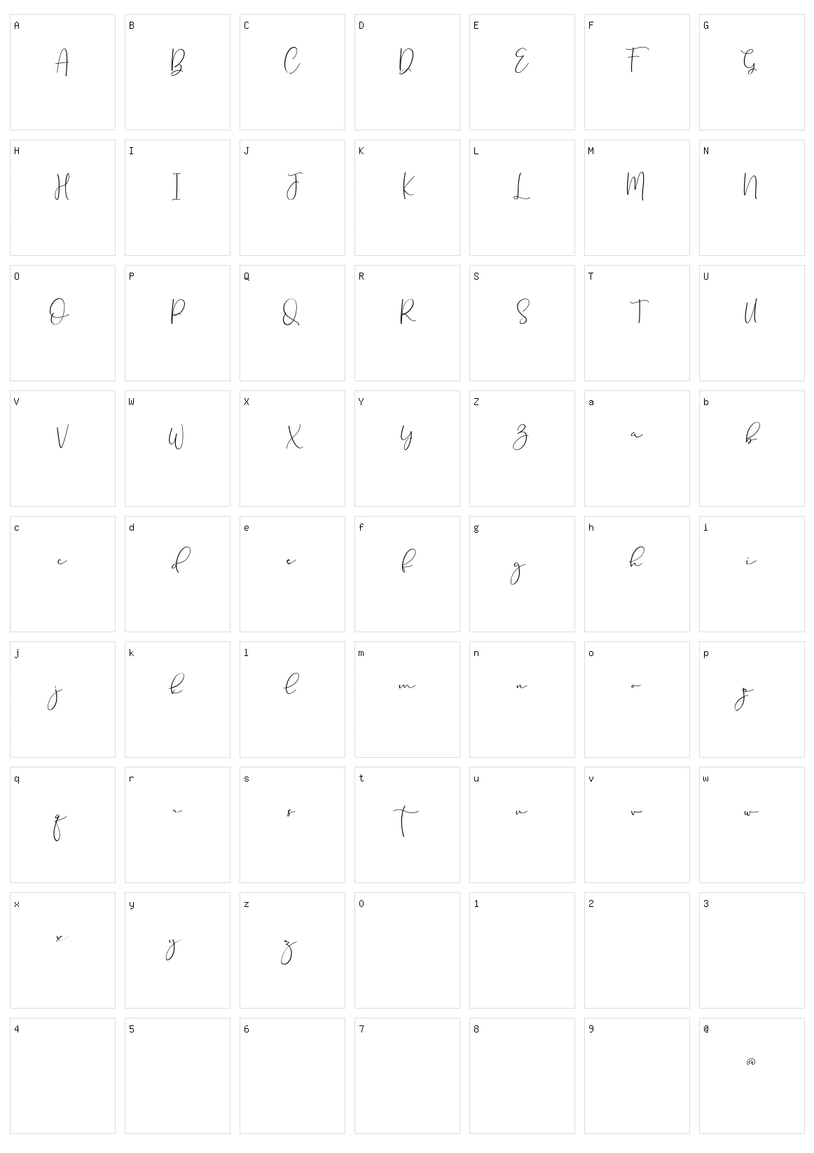 Brittaney Character Set