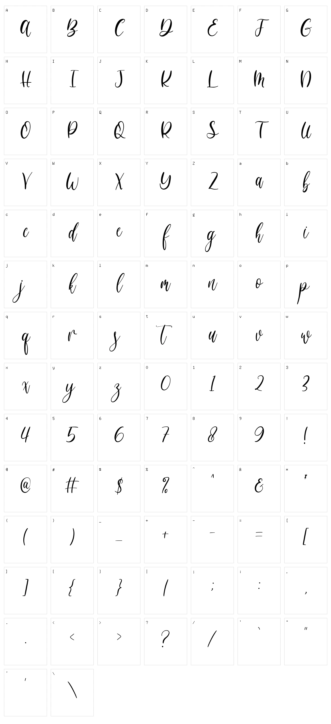 Brittishfeel Character Set