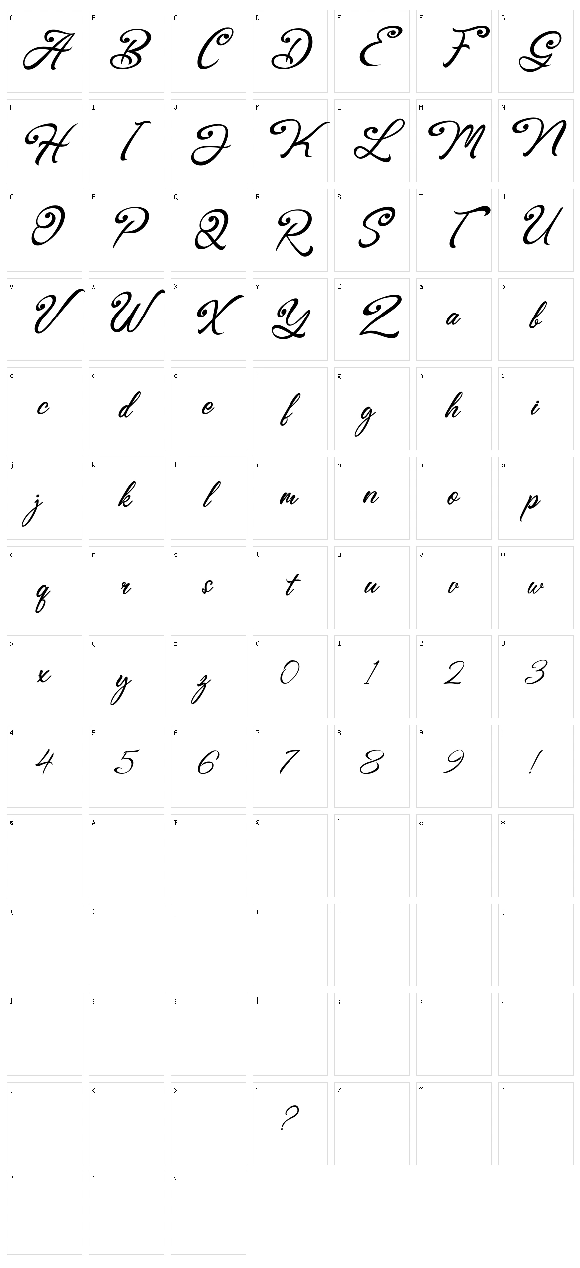 Browzko Character Set