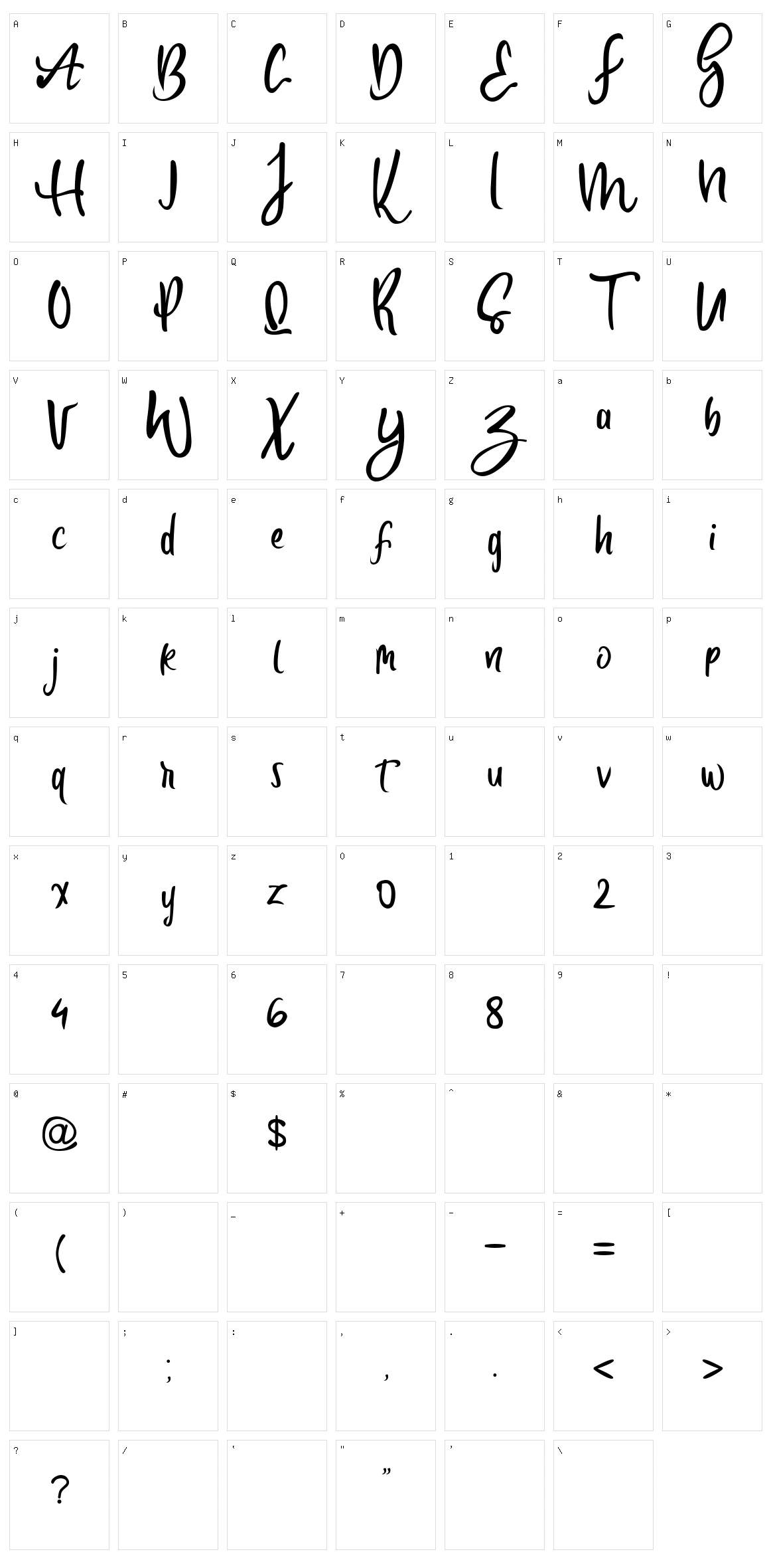 Butterfly Character Set