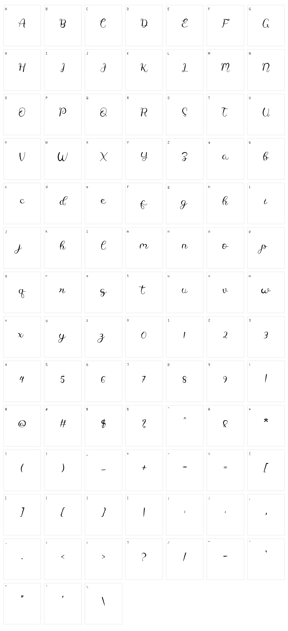 Butterfly Character Set