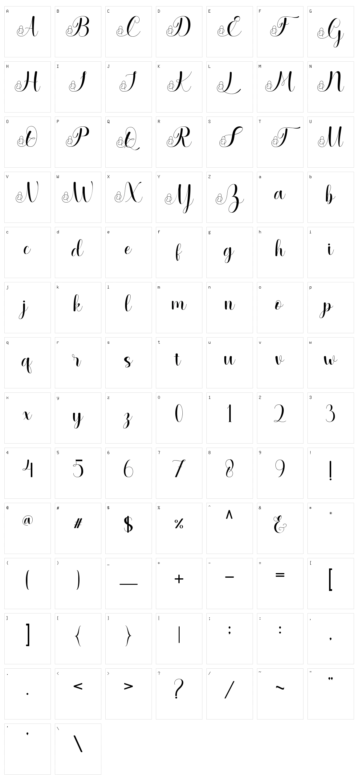 Butterfly Character Set